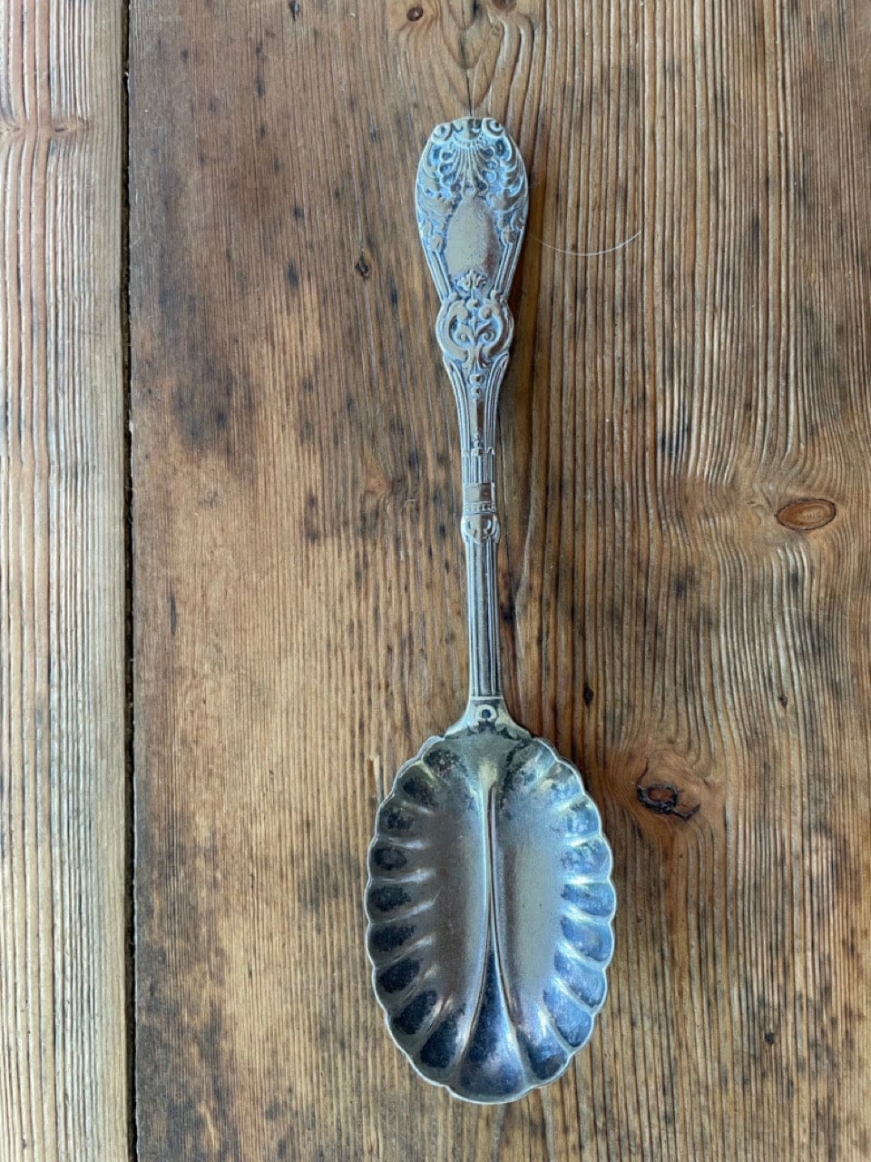 Antique Rogers & Sons tuxedo spoon with Annie engraving