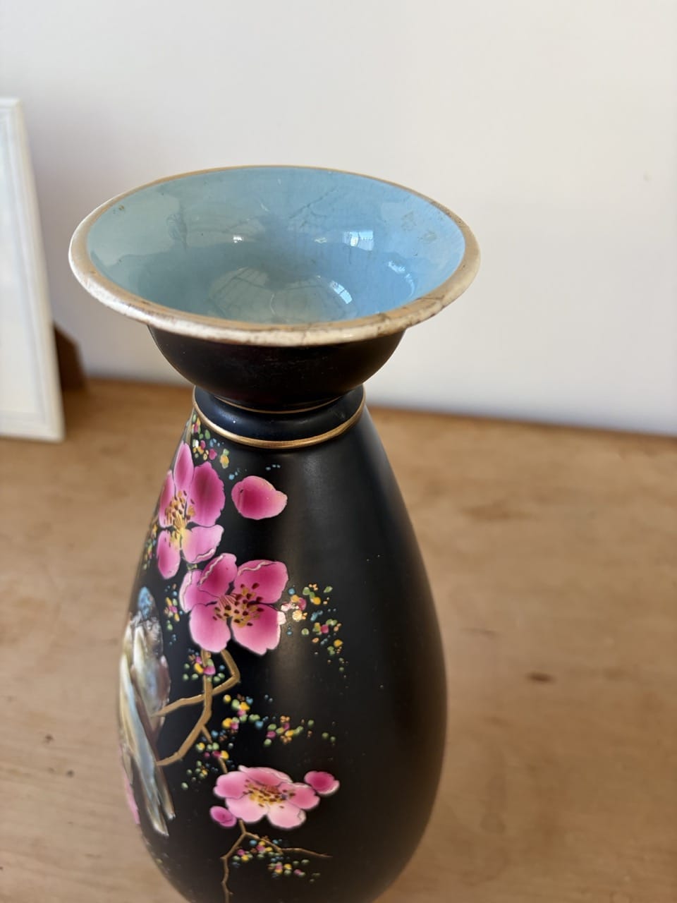 Vintage Art Deco 35cm high Athens vase with birds