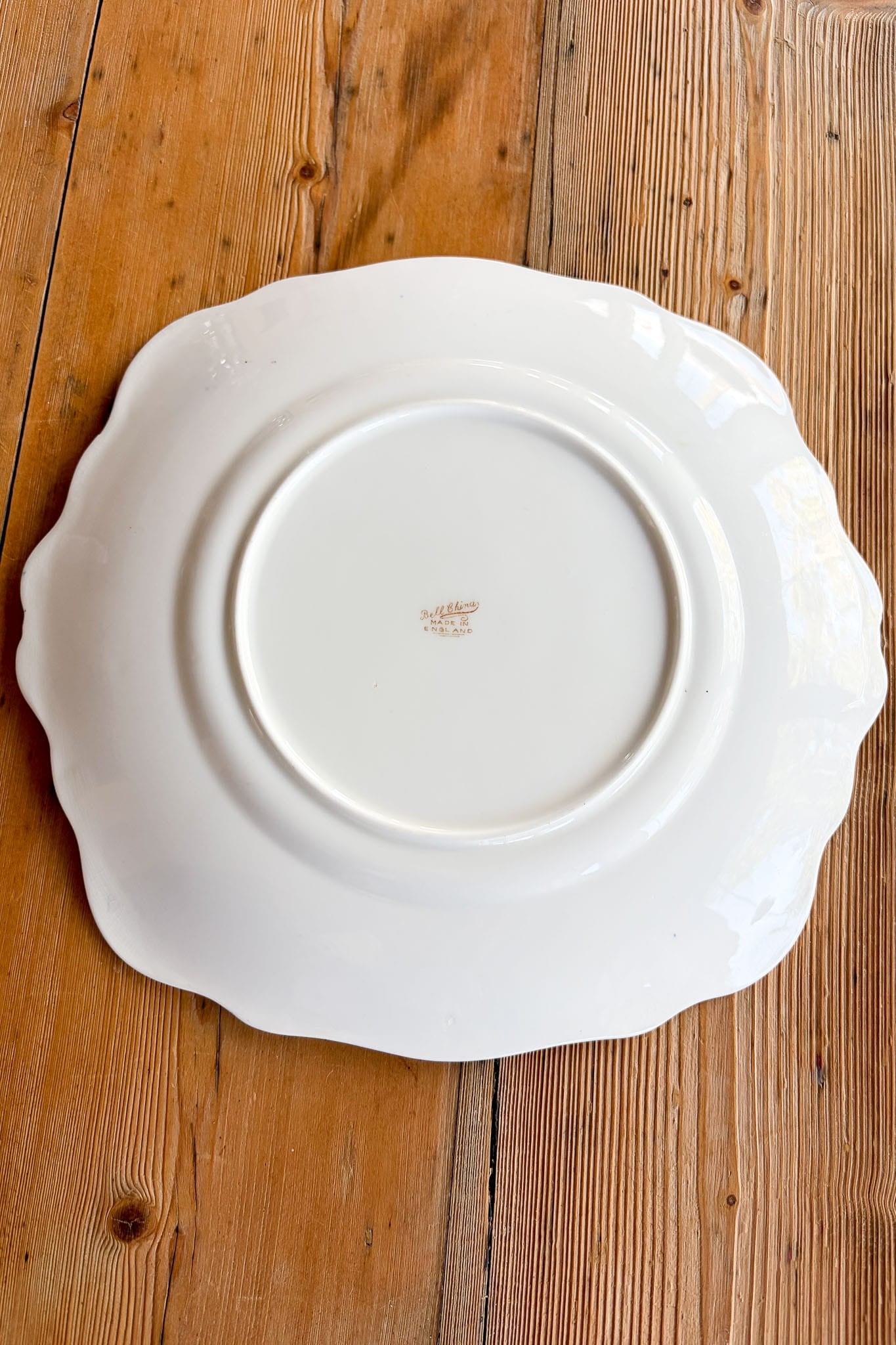 Vintage Bell China hand painted cake plate