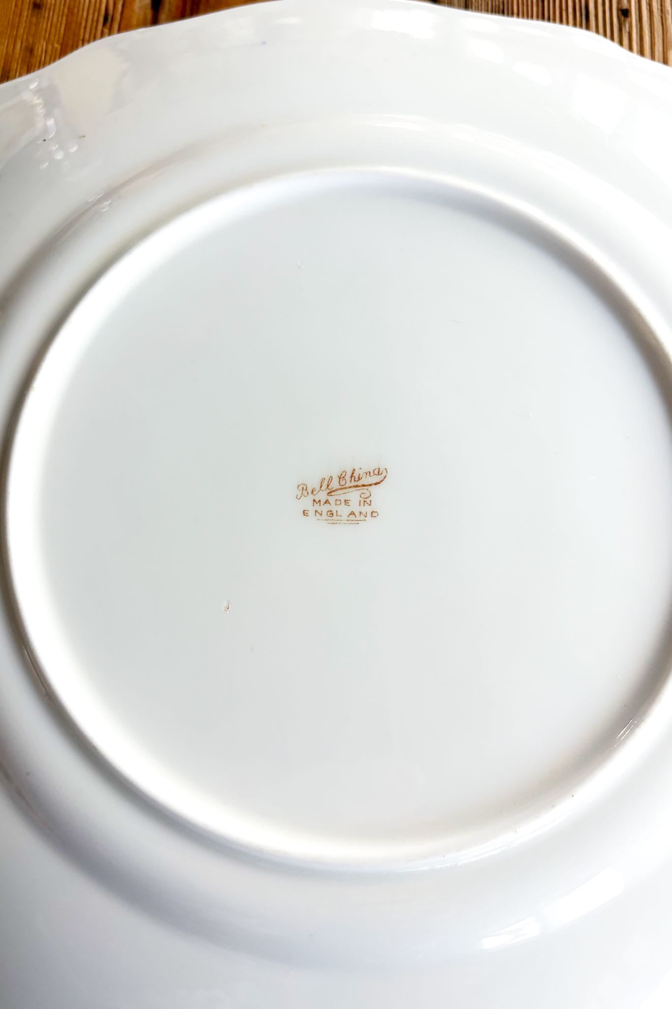 Vintage Bell China hand painted cake plate