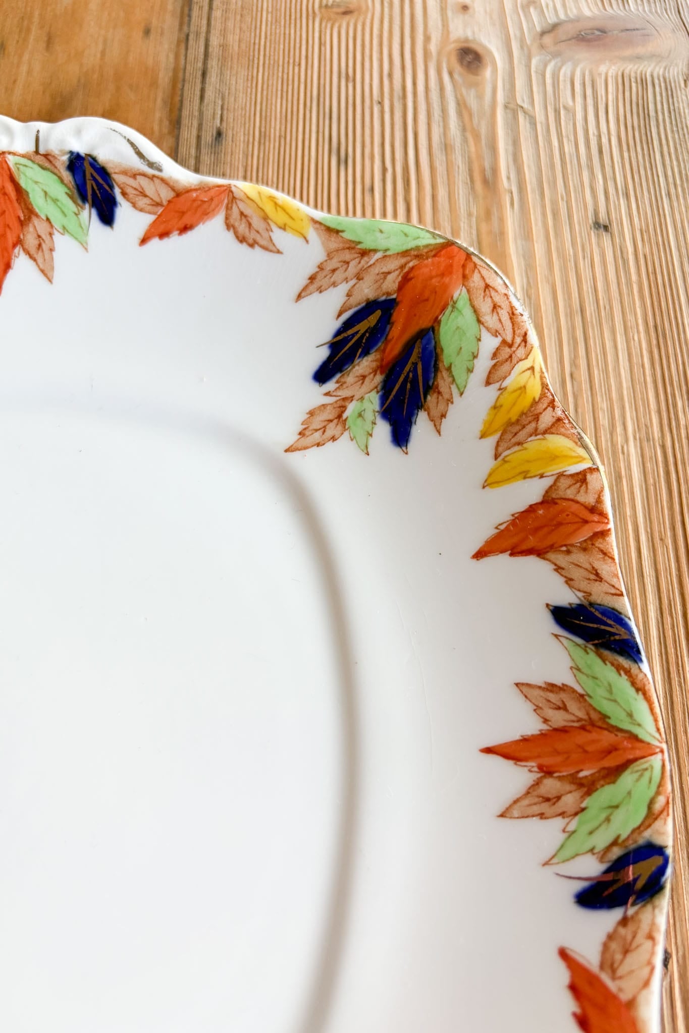 Vintage Bell China hand painted cake plate
