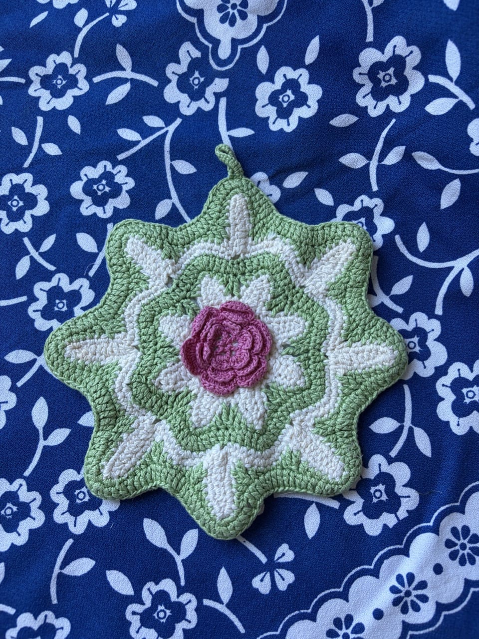 Vintage novelty crochet pot holders