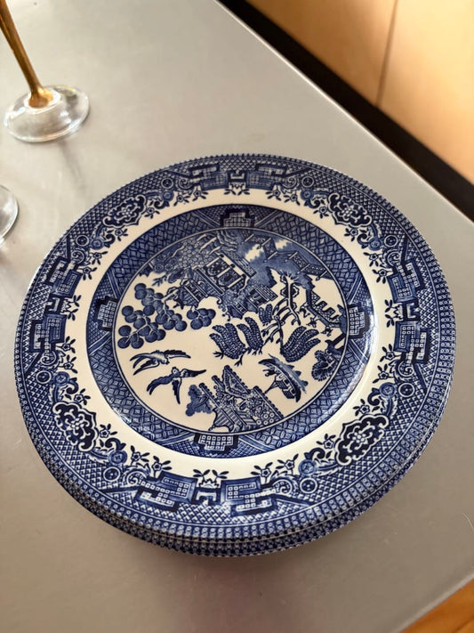 blue willow set of 5