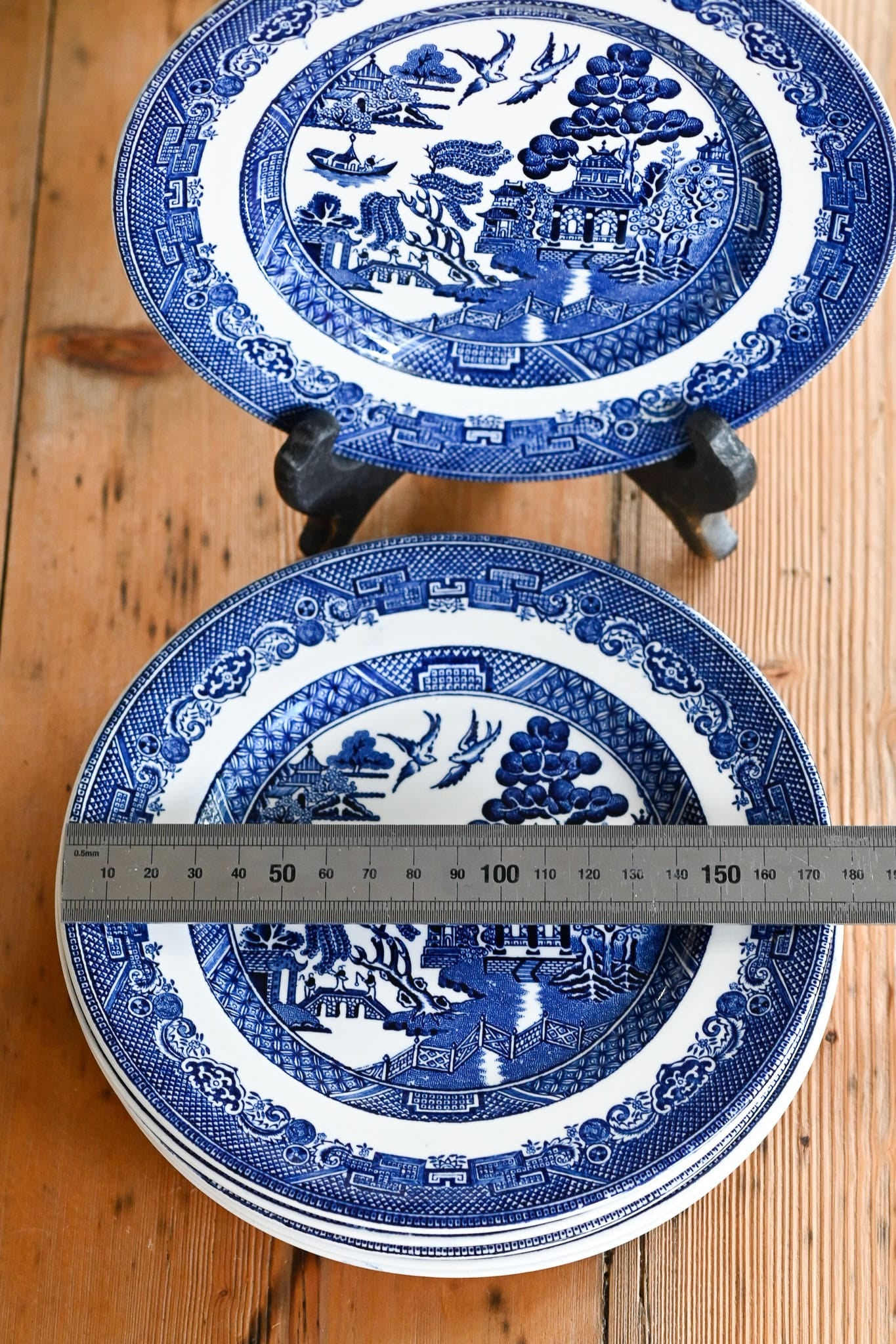 Johnson Bros Willow Pattern side plates set of 6