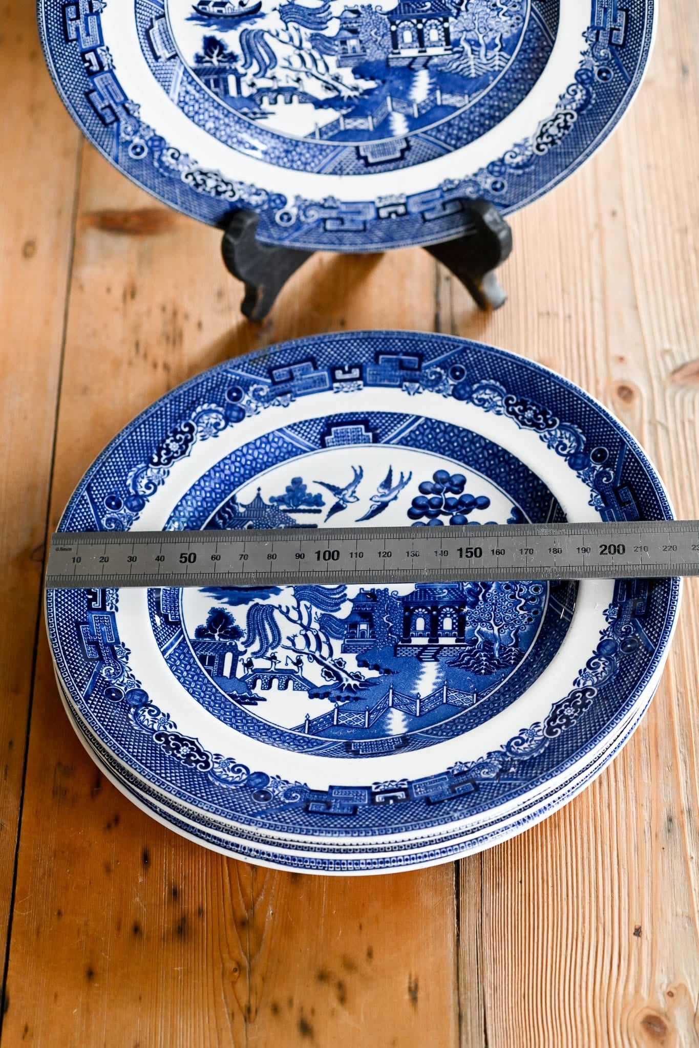 Johnson Bros Willow Pattern salad plates set of 6
