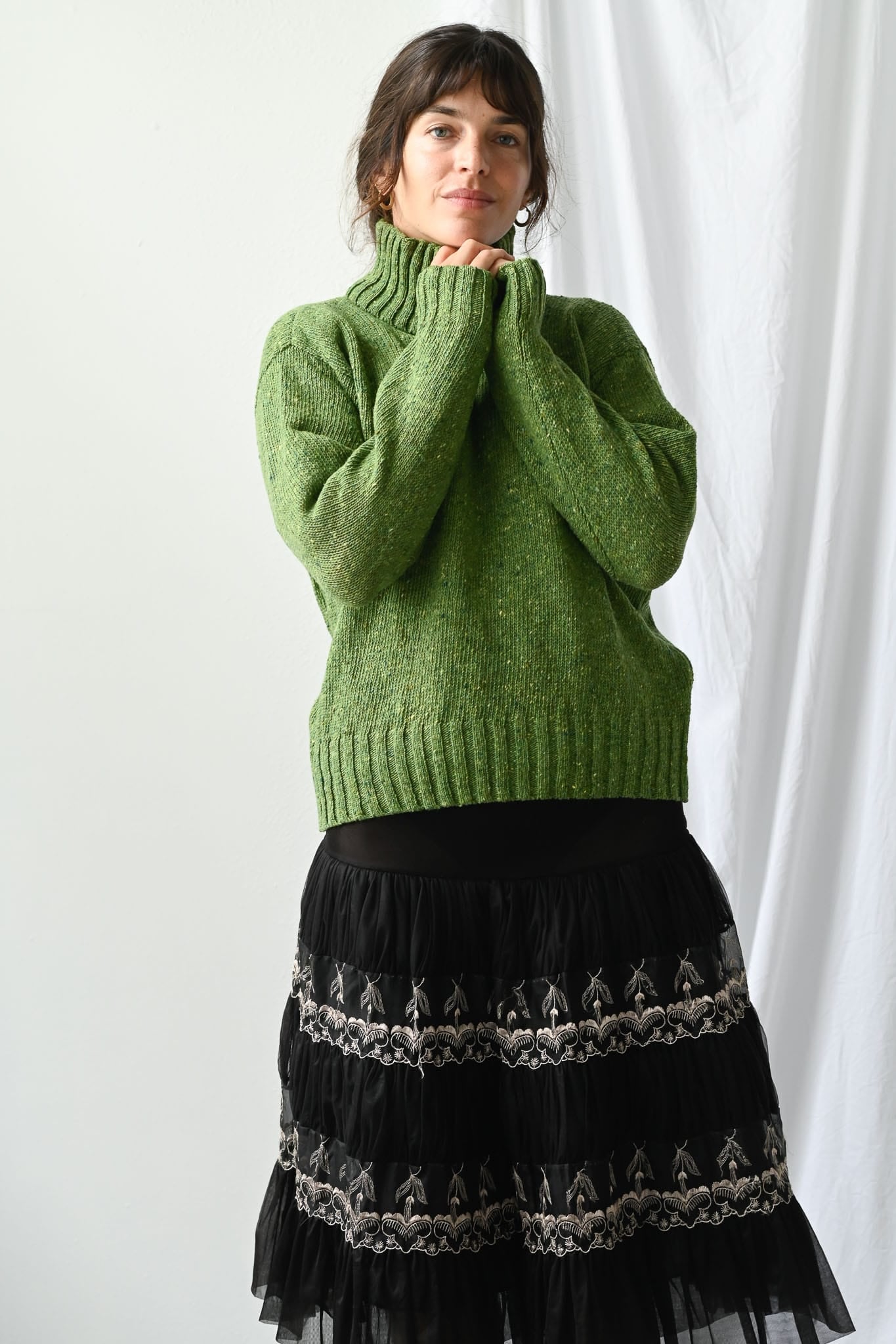 Marcia Woollen Jumper Green