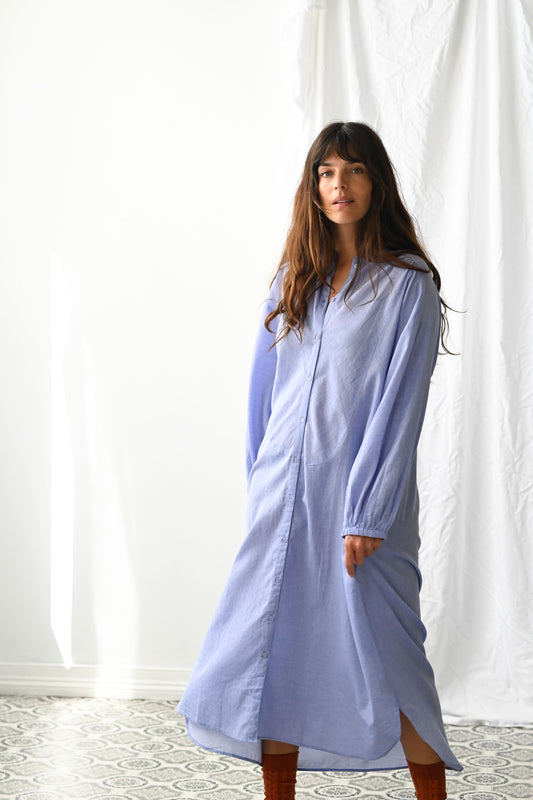 Lauren shirtdress chambray - light blue