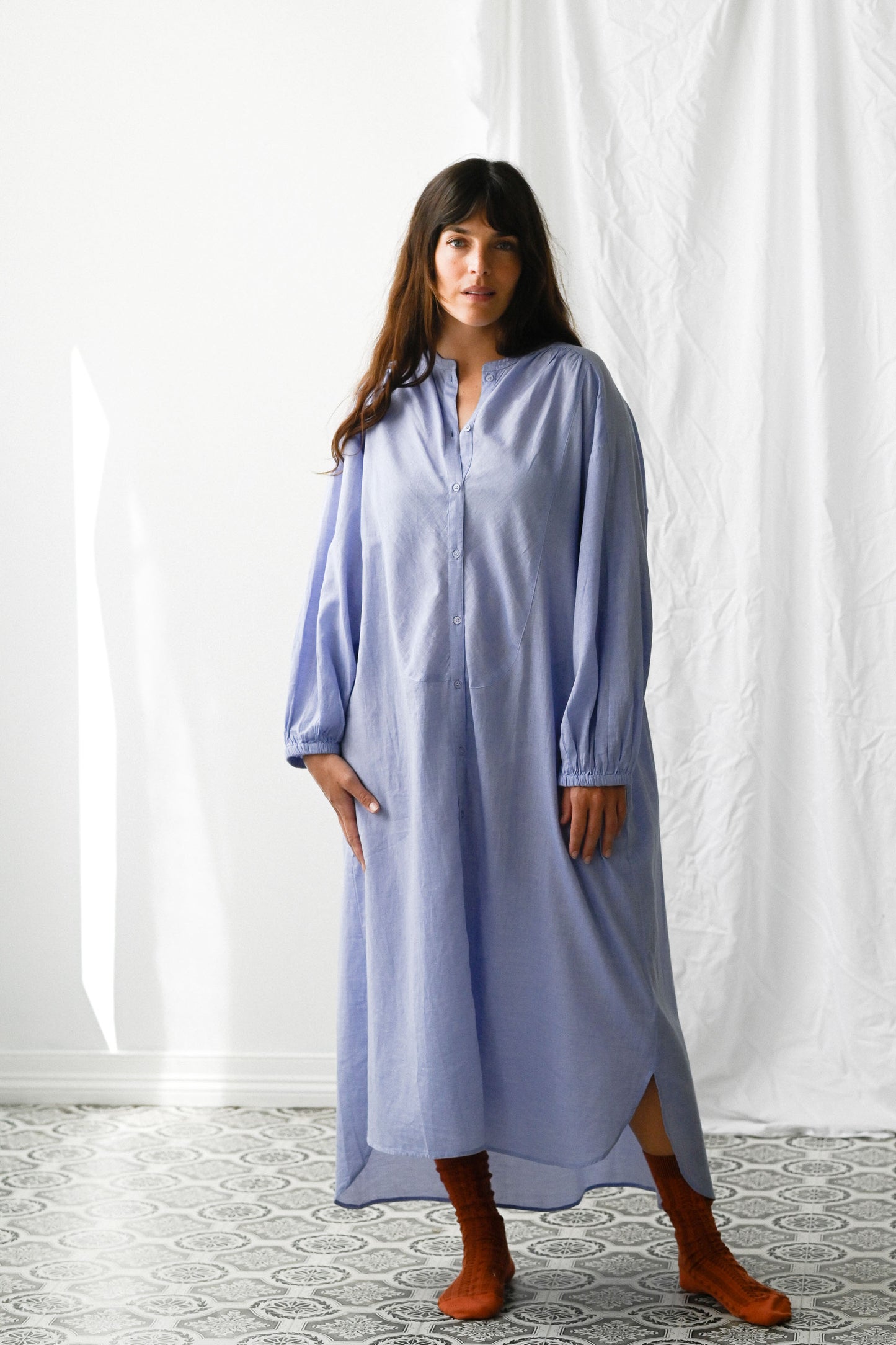 Lauren shirtdress chambray - light blue