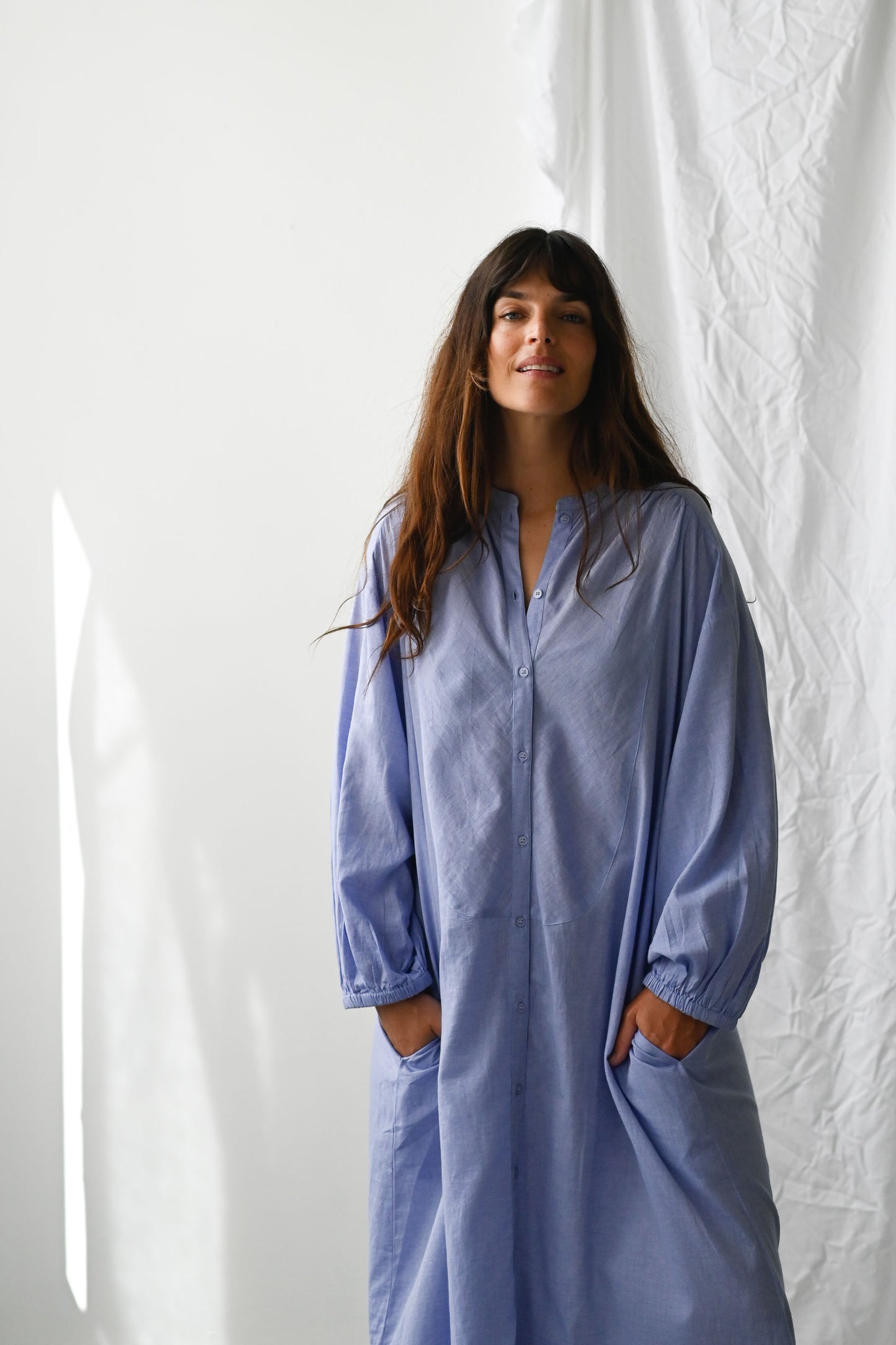 Lauren shirtdress chambray - light blue