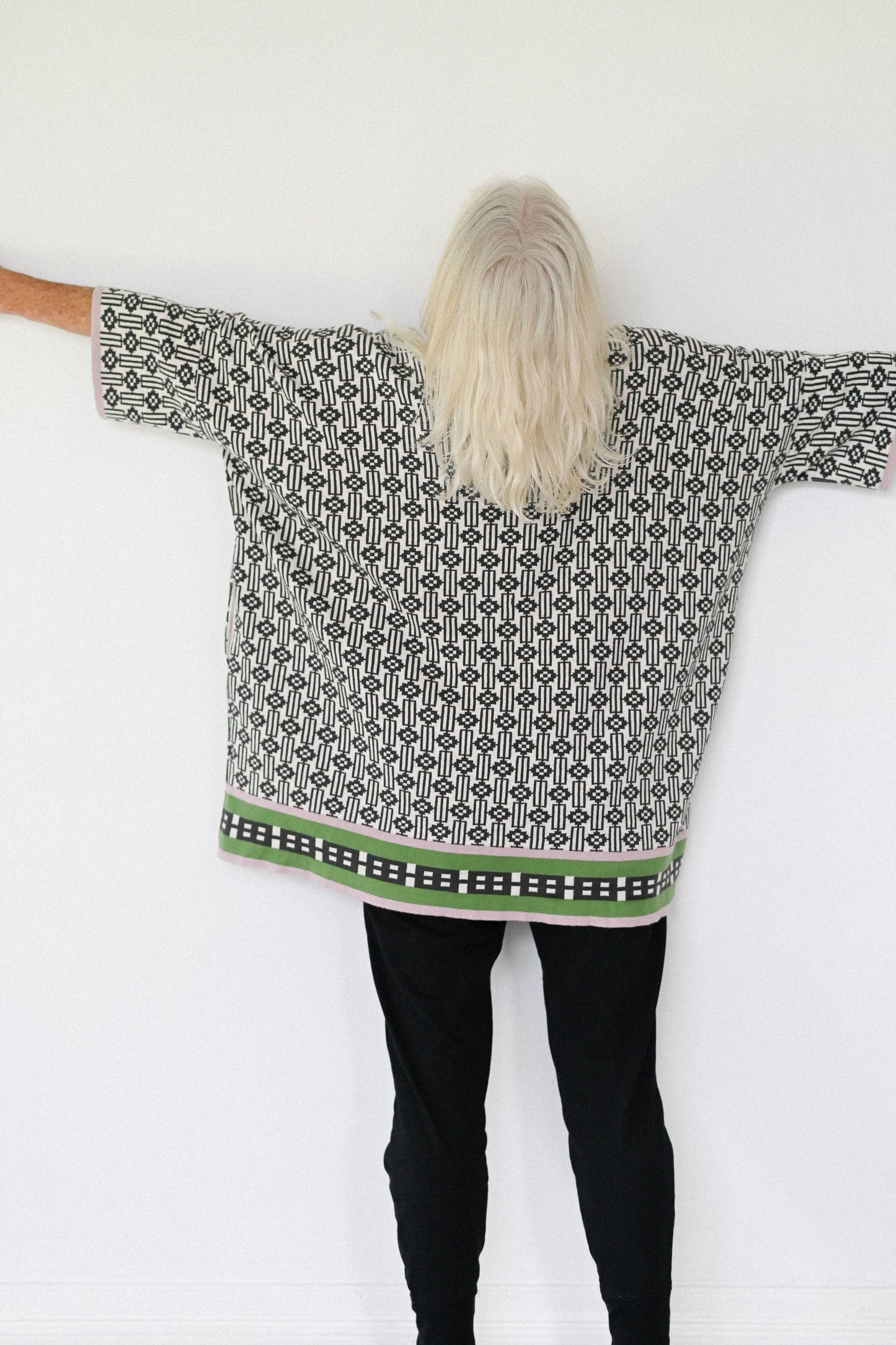 Lola Cardigan Deco organic cotton