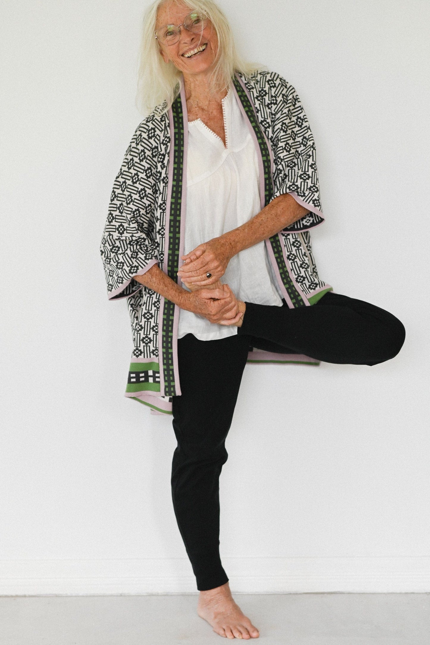 Lola Cardigan Deco organic cotton