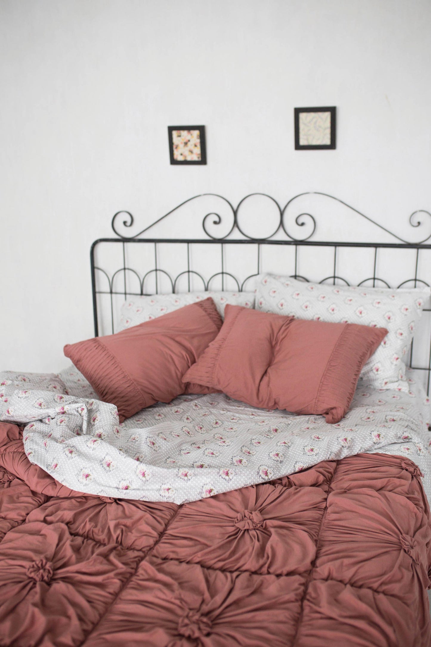 Rosette quilt in Cedar *organic cotton