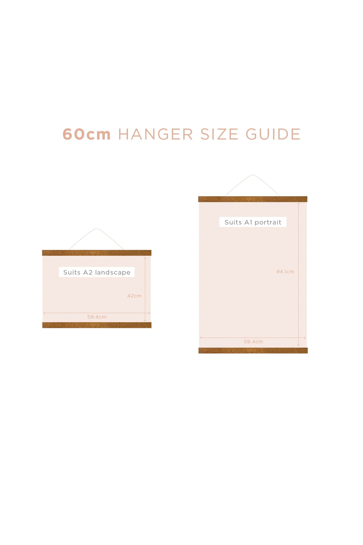 Magnetic Print Hanger 60cm