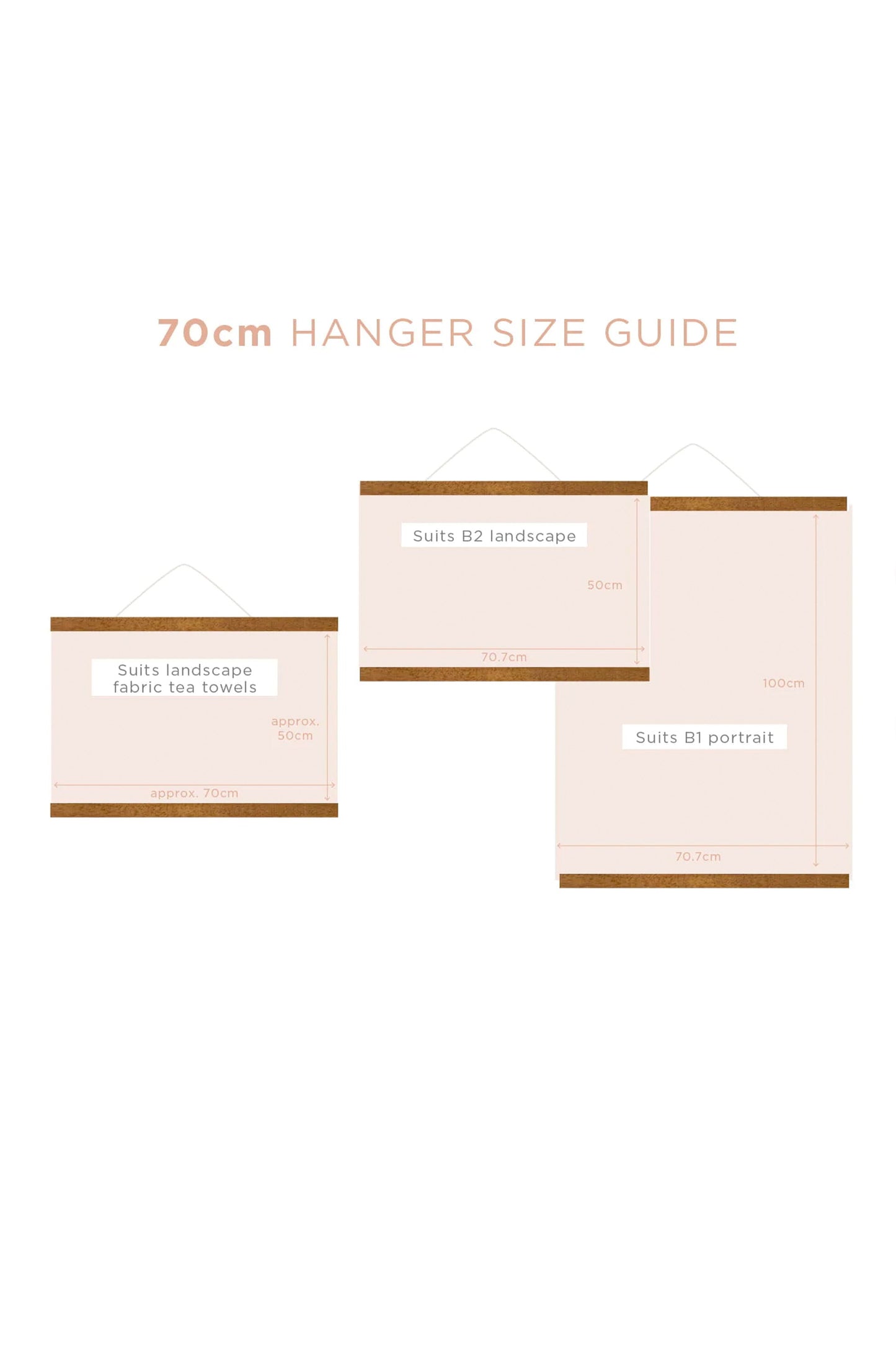 Magnetic Print Hanger 70cm