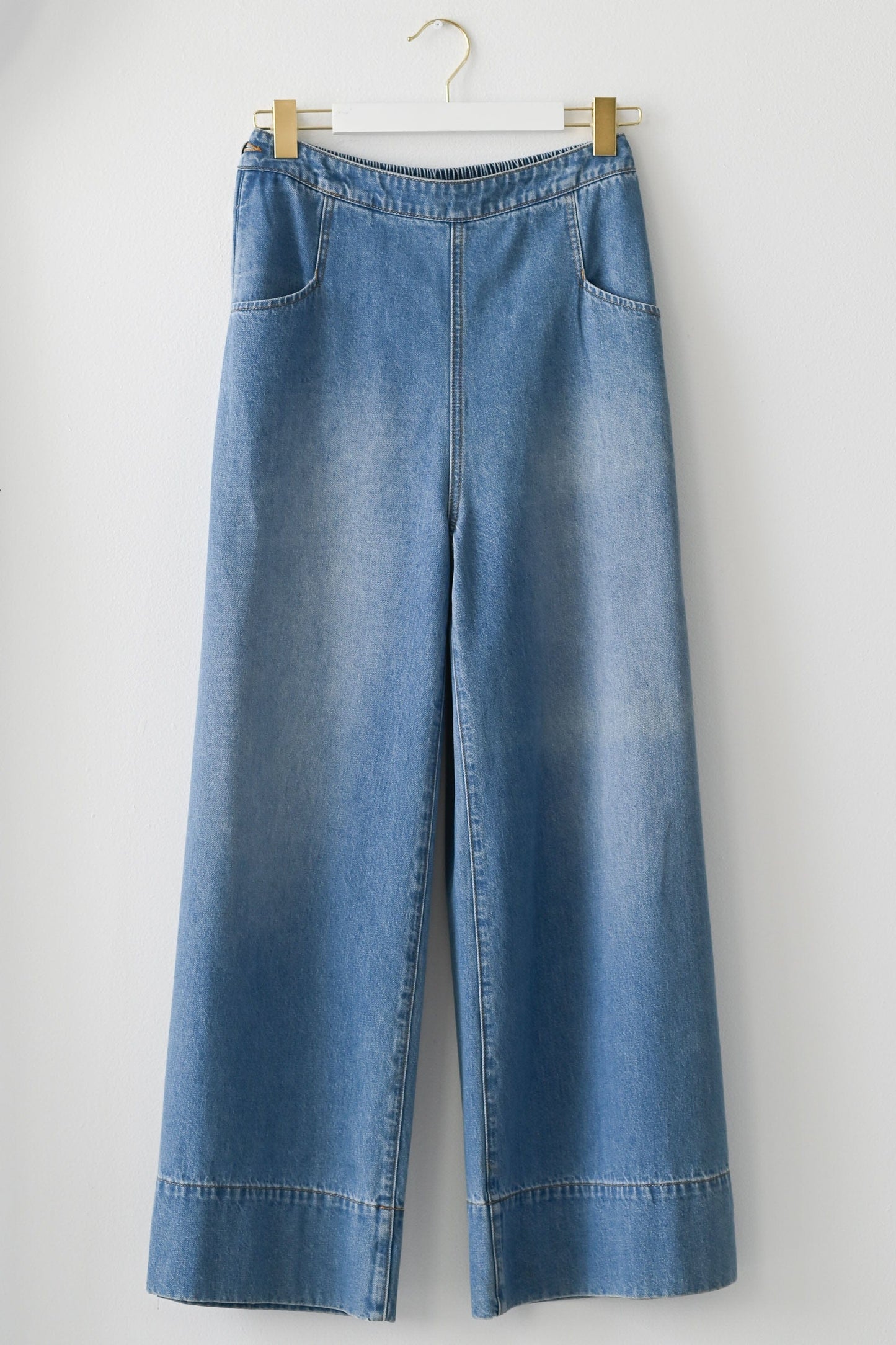 Ollie pant in Denim *organic cotton