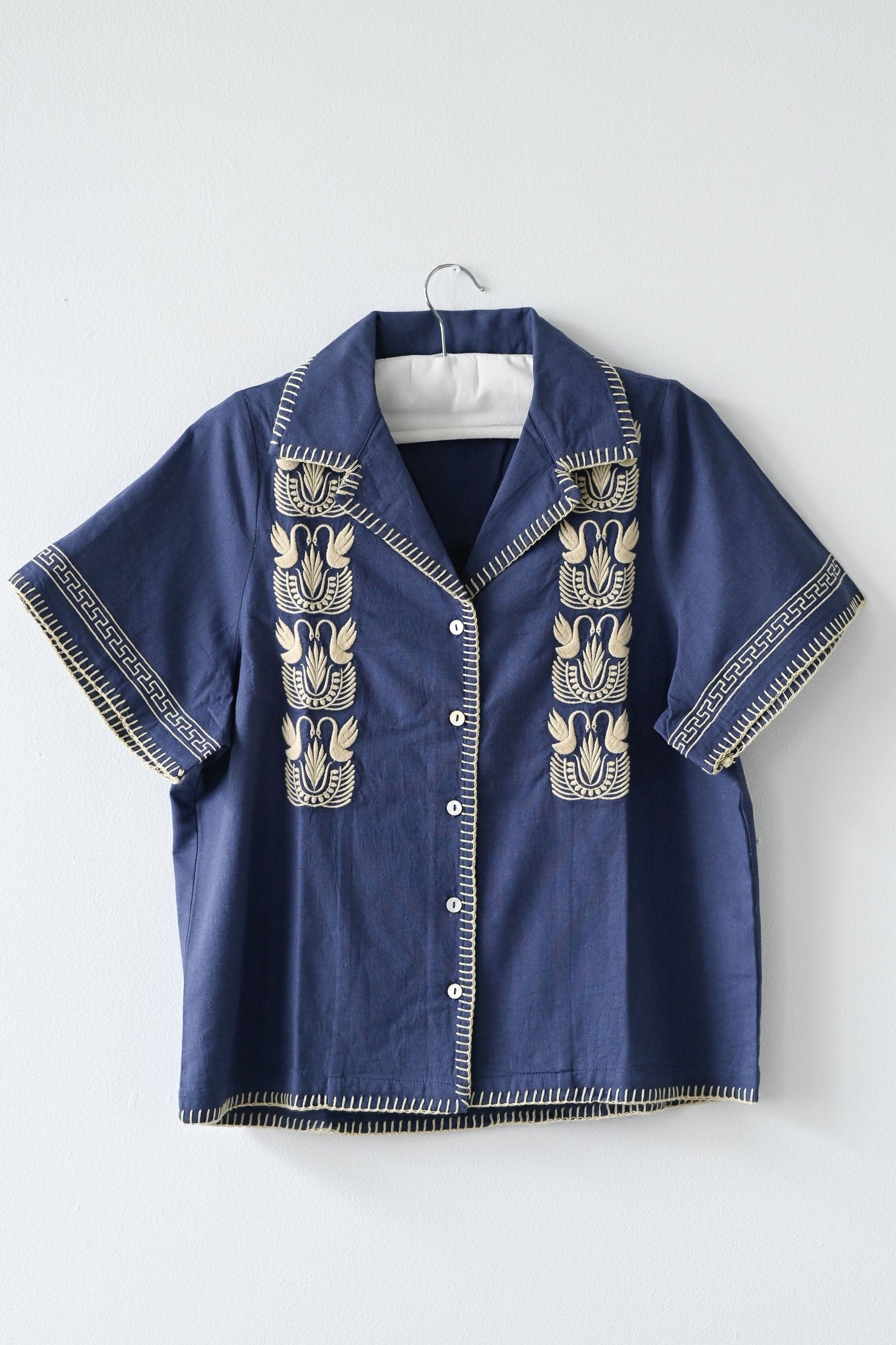 The Paloma Button-Down shirt with embroidery