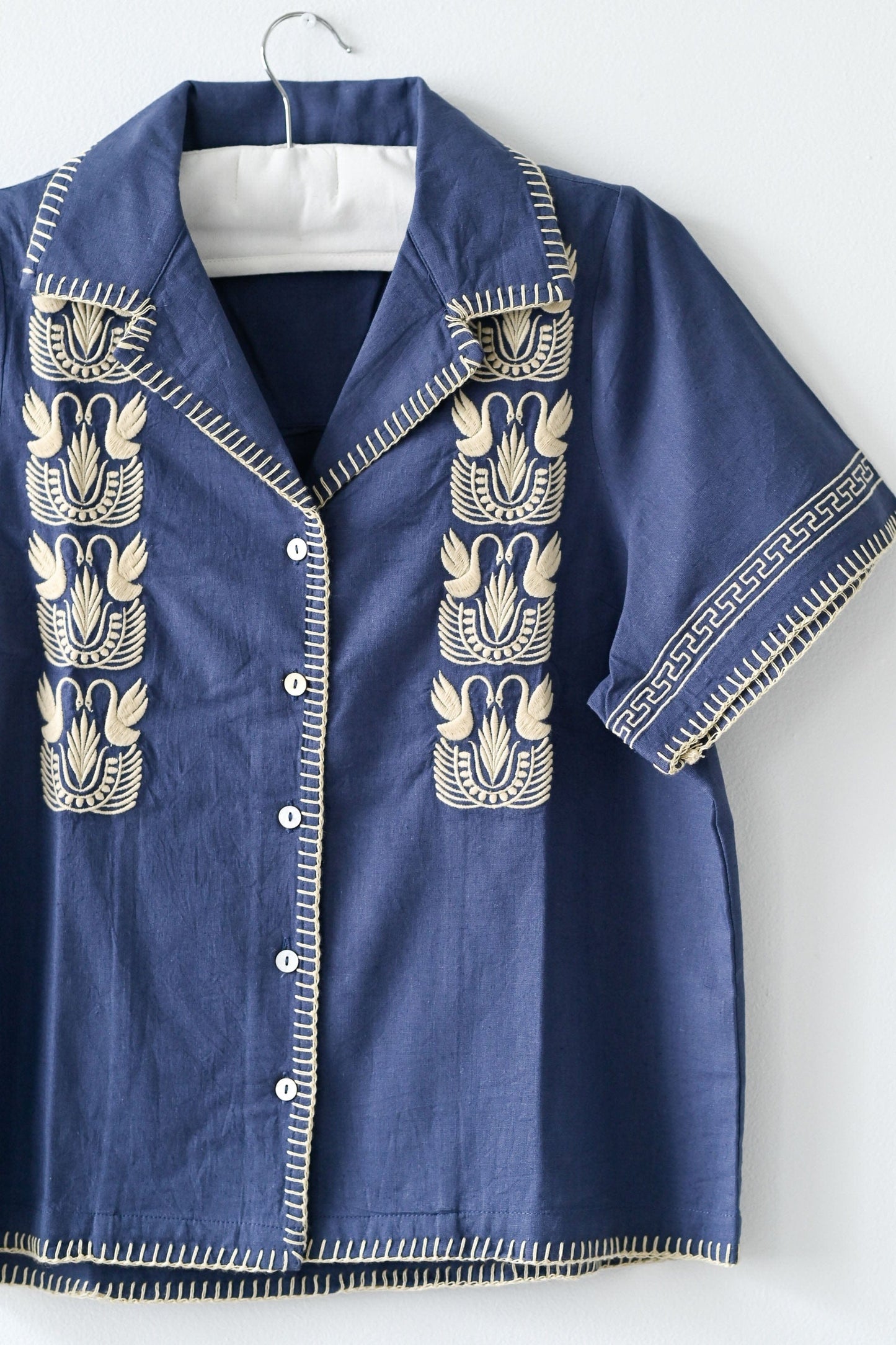 The Paloma Button-Down shirt with embroidery