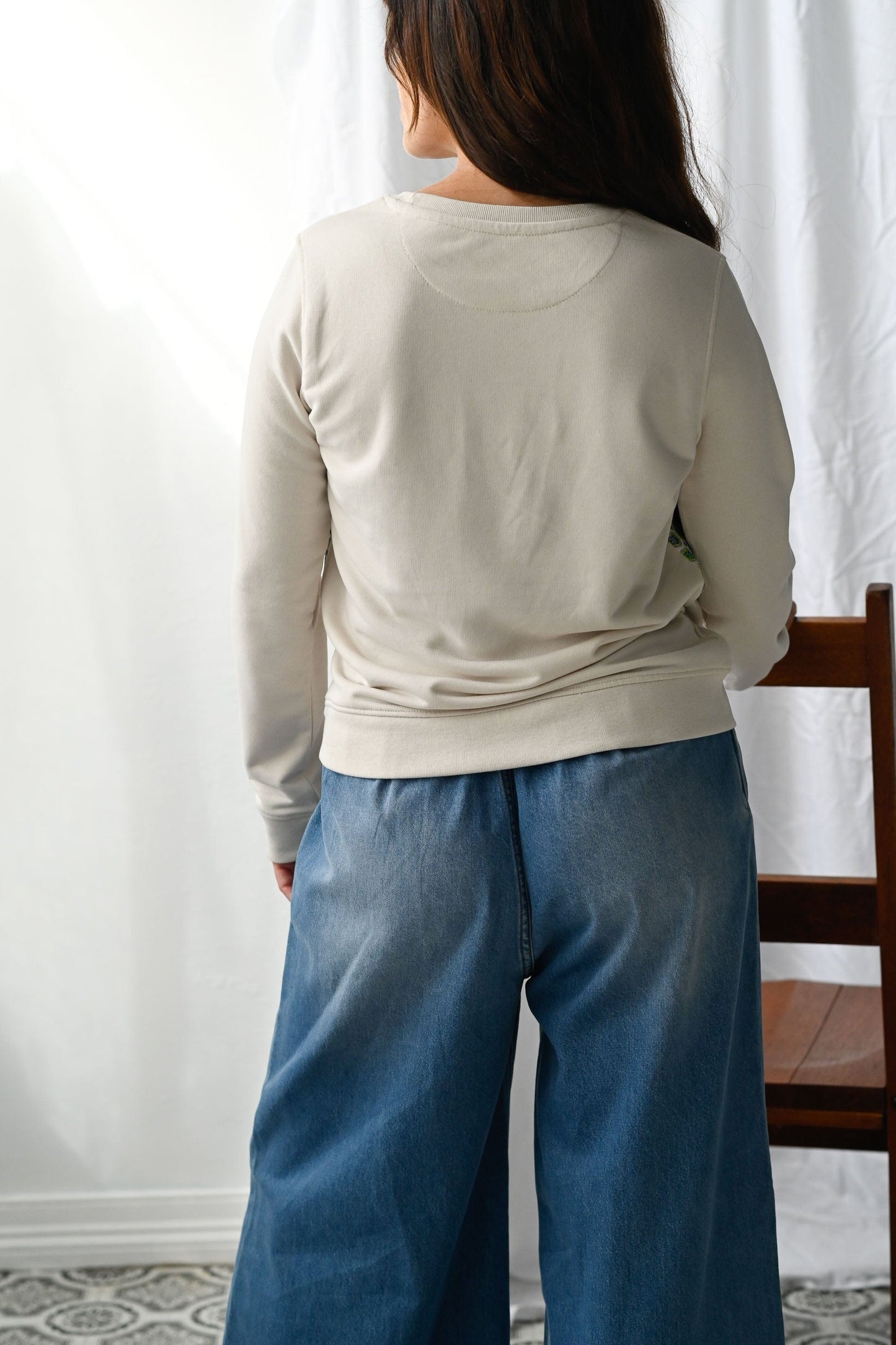 Patchwork Striped Sweatshirt