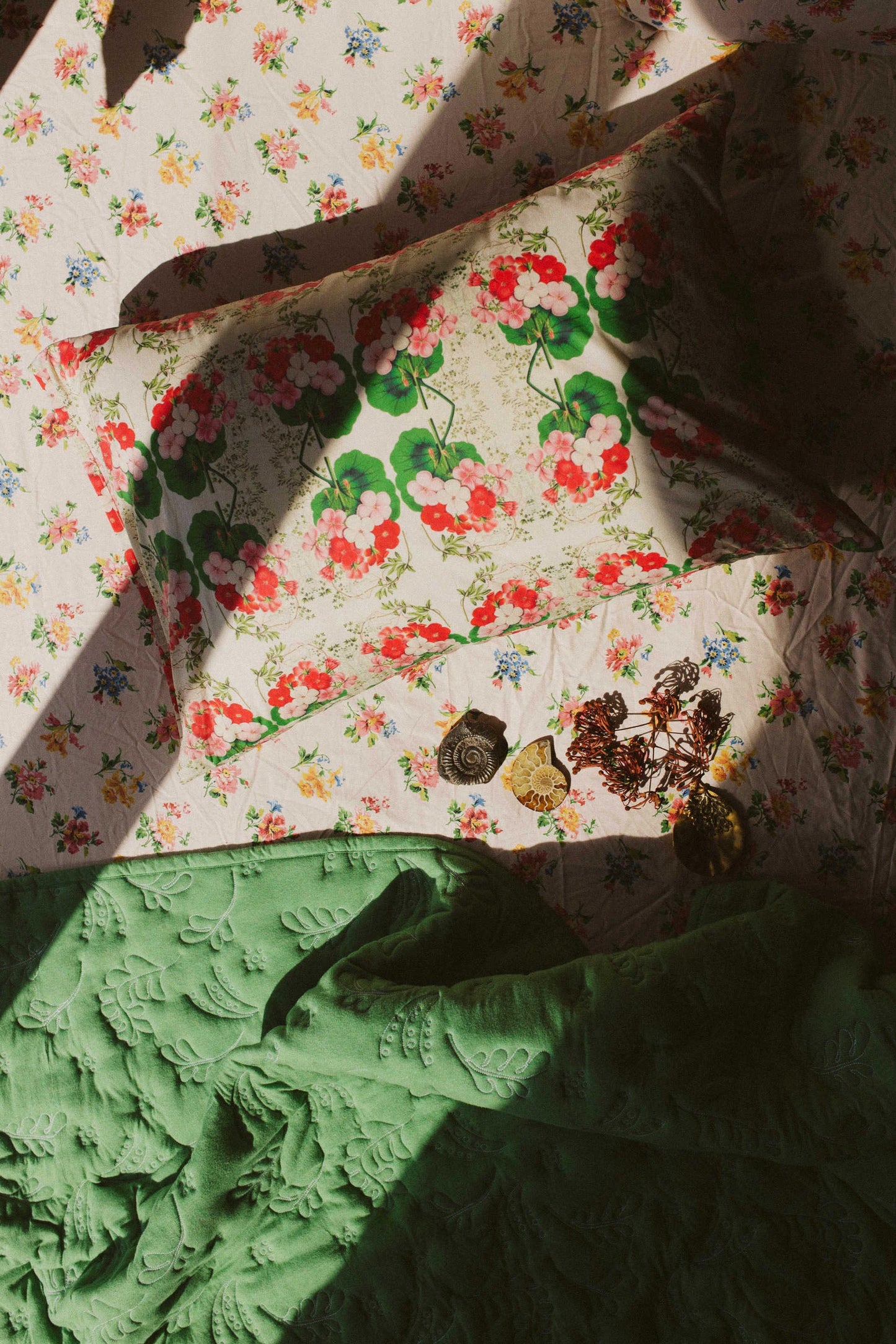 Pelargonium pillowcase set *organic cotton