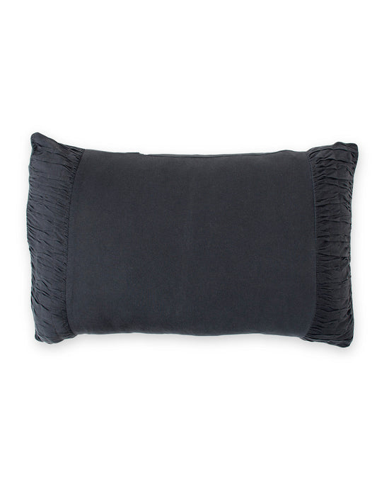 Rosette Pillowcase in Charcoal *organic cotton