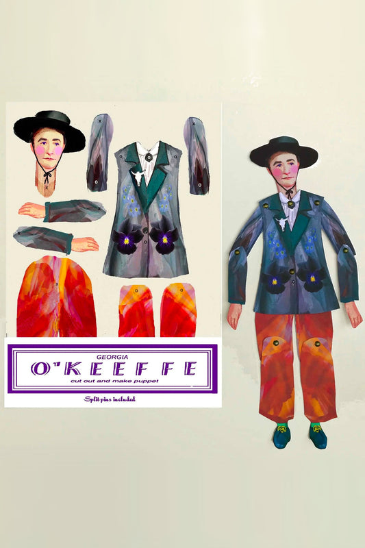 Georgia O'Keeffe Art Puppet
