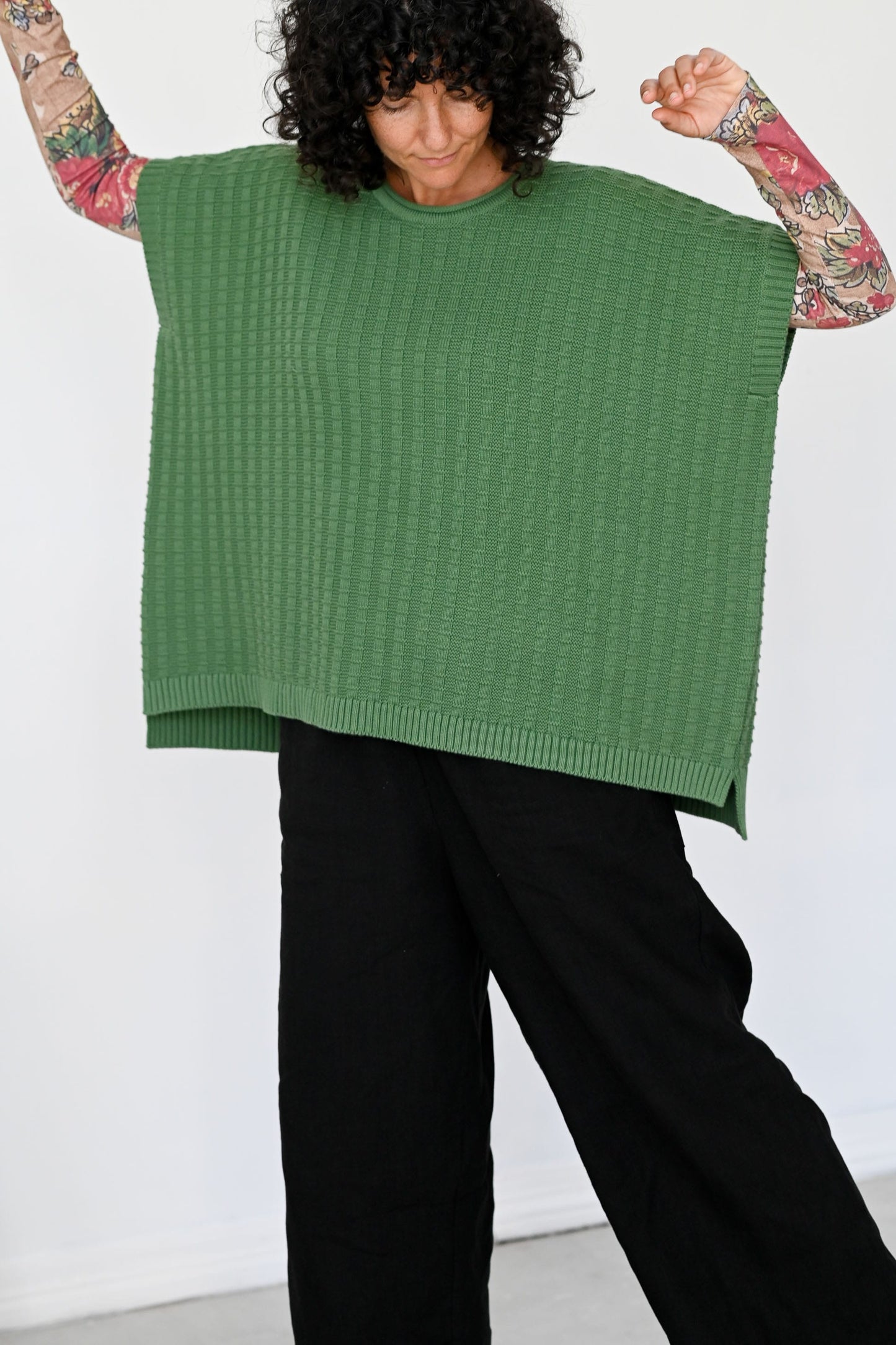 Rennie vest Comfrey organic cotton