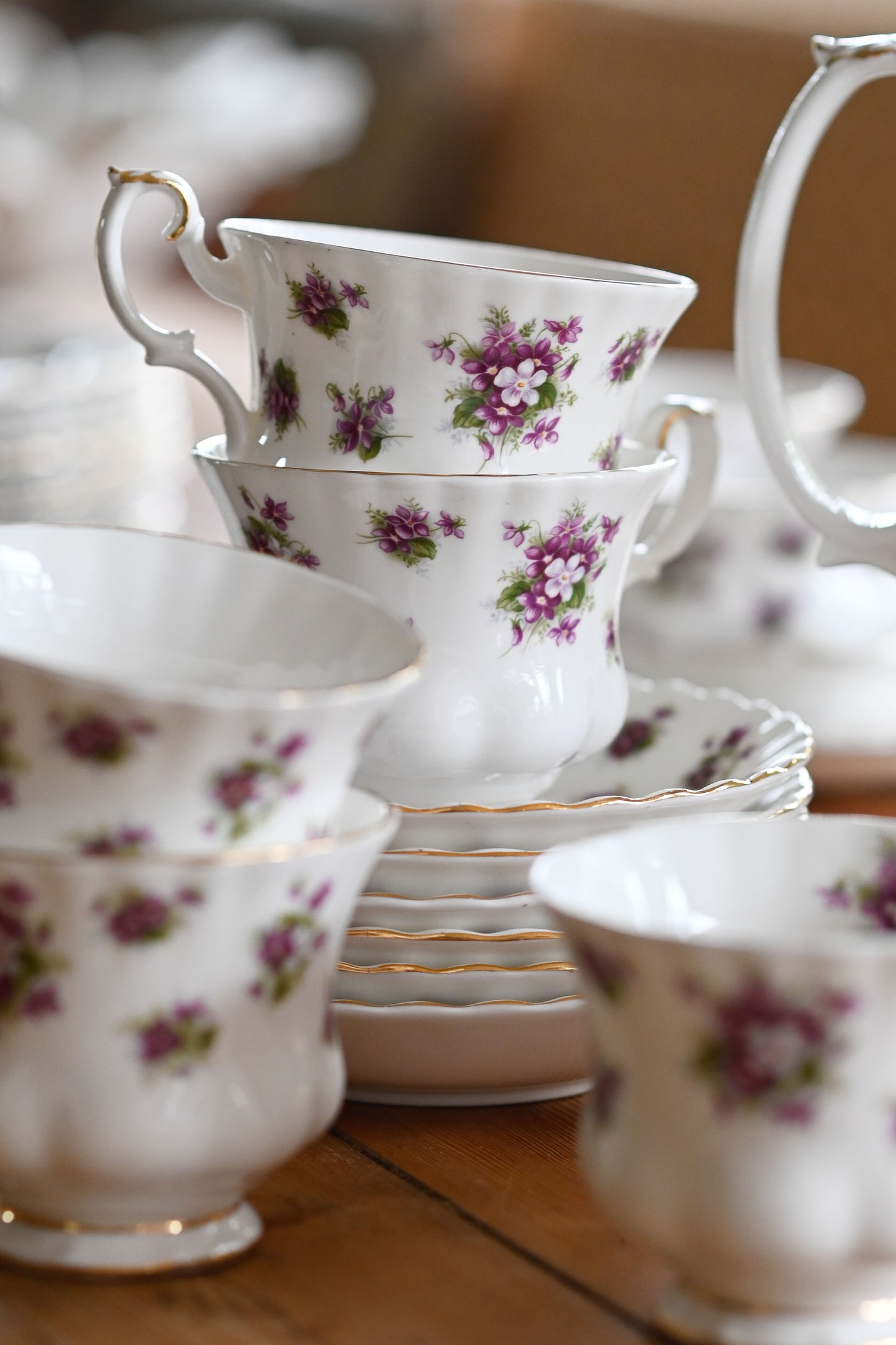 Vintage Royal Albert Sweet Violets Tea set 53 piece