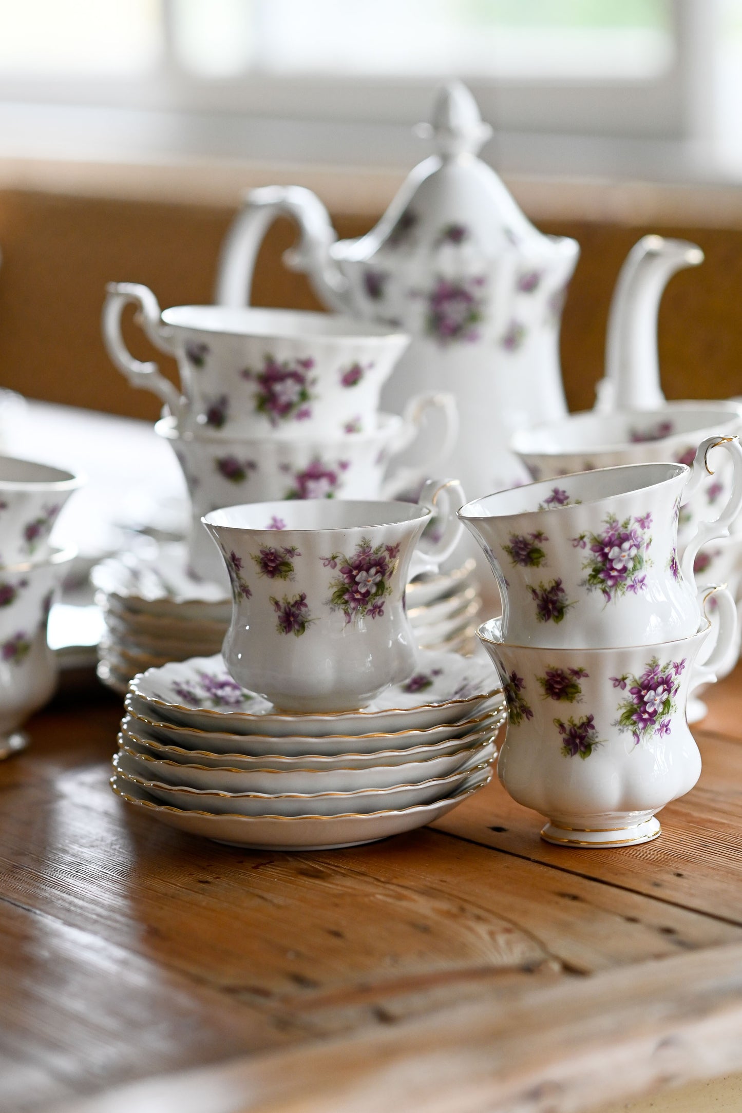 Vintage Royal Albert Sweet Violets Tea set 53 piece