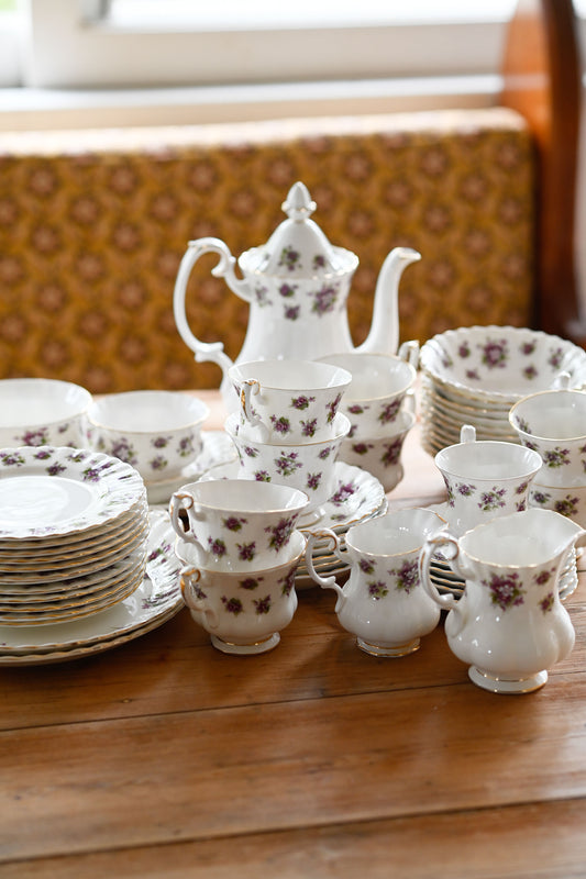 Vintage Royal Albert Sweet Violets Tea set 53 piece