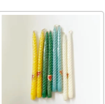 Vintage twisted candles