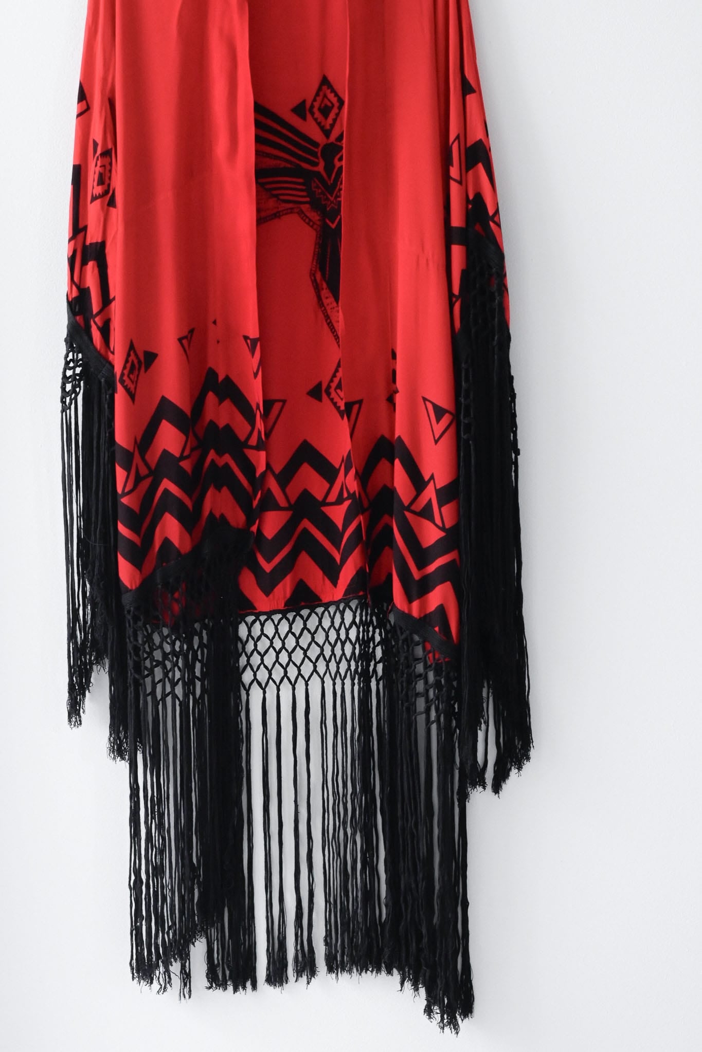 Spell rayon kimono with fringe - Pre-loved 2013