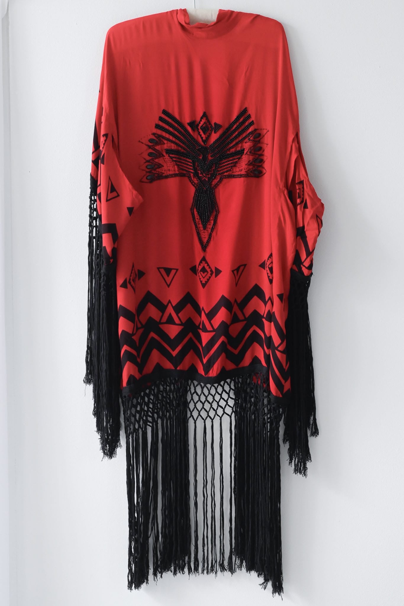 Spell rayon kimono with fringe - Pre-loved 2013