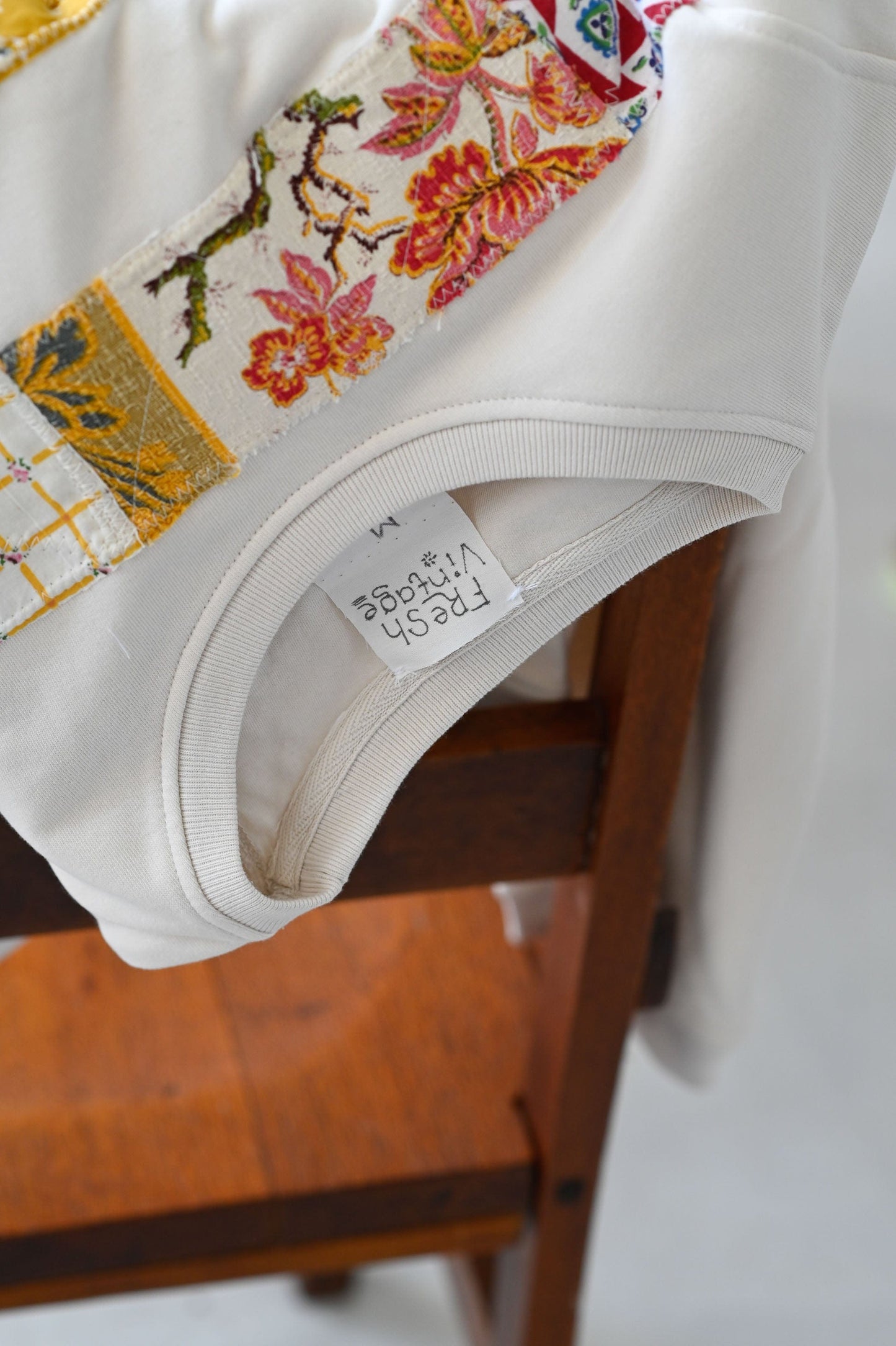 Patchwork Striped Sweatshirt