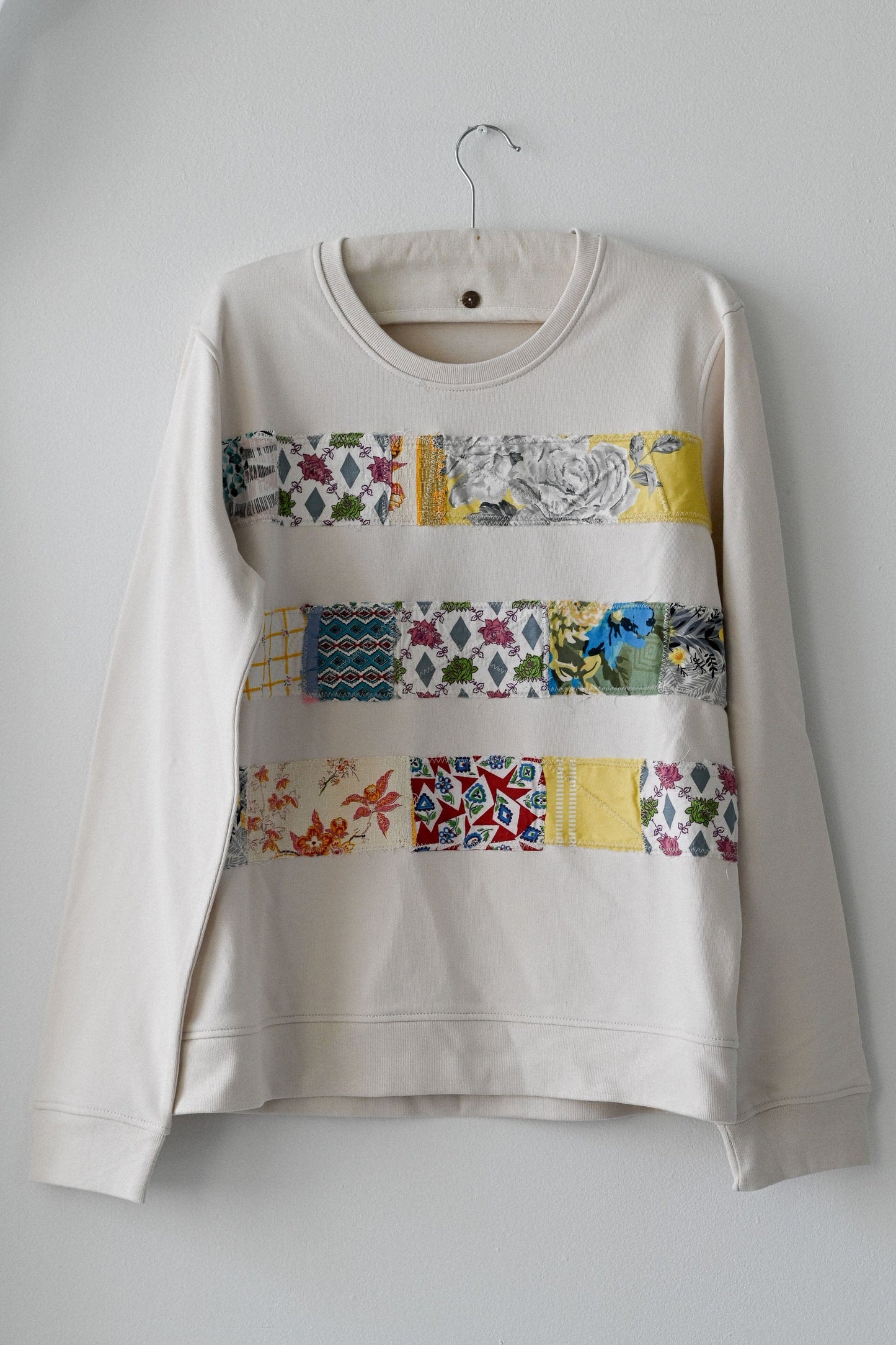 Patchwork Striped Sweatshirt