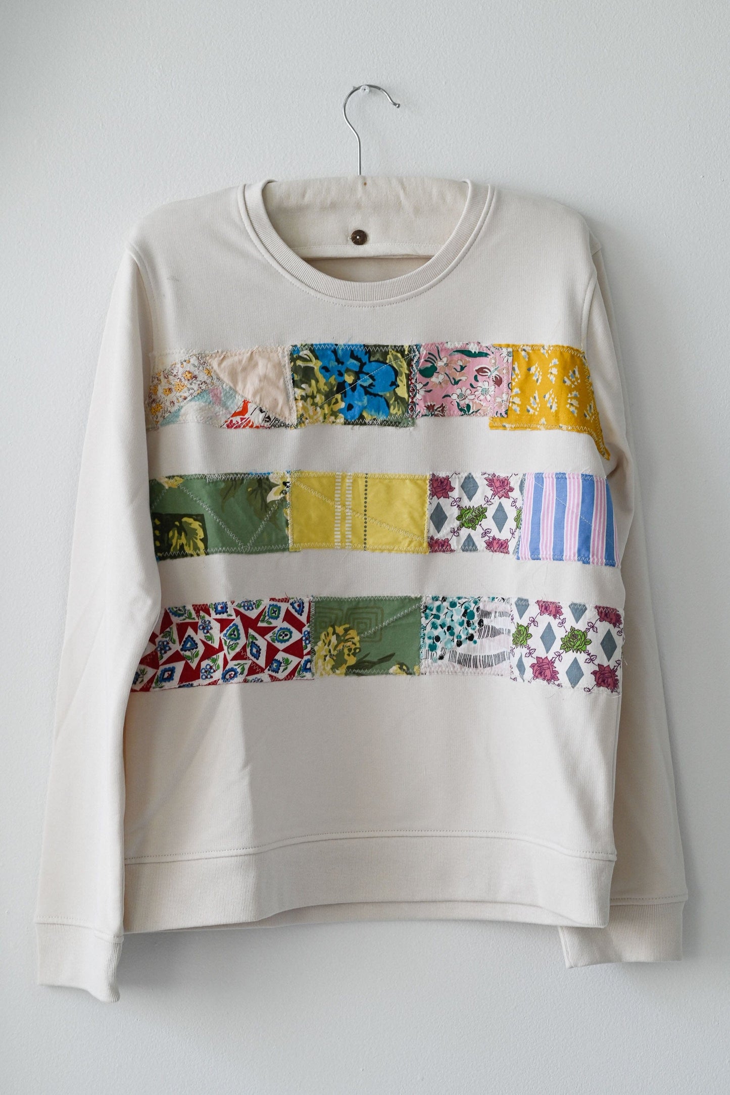 Patchwork Striped Sweatshirt