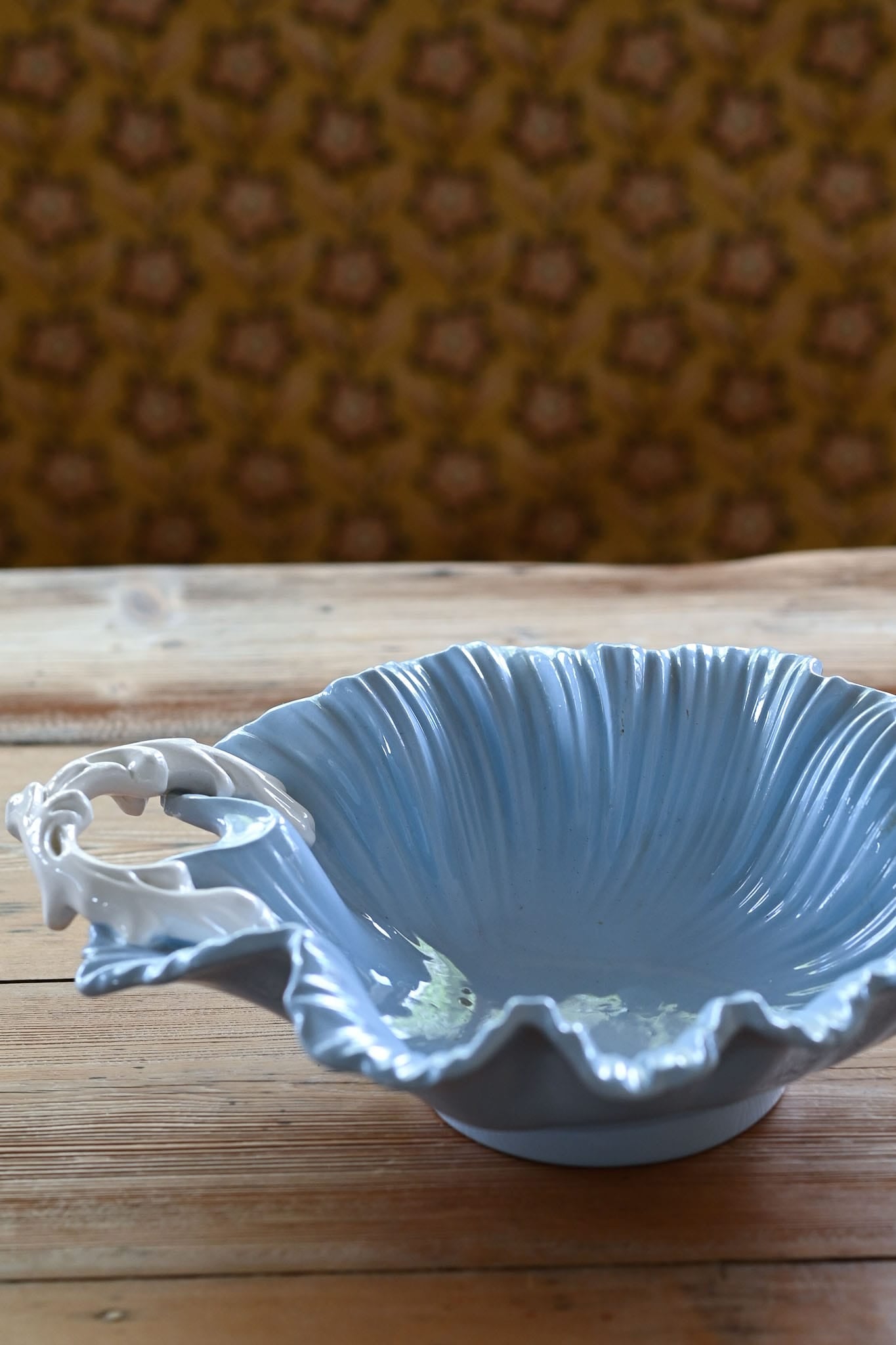 Vintage Falcon Ware 1940s blue bowl