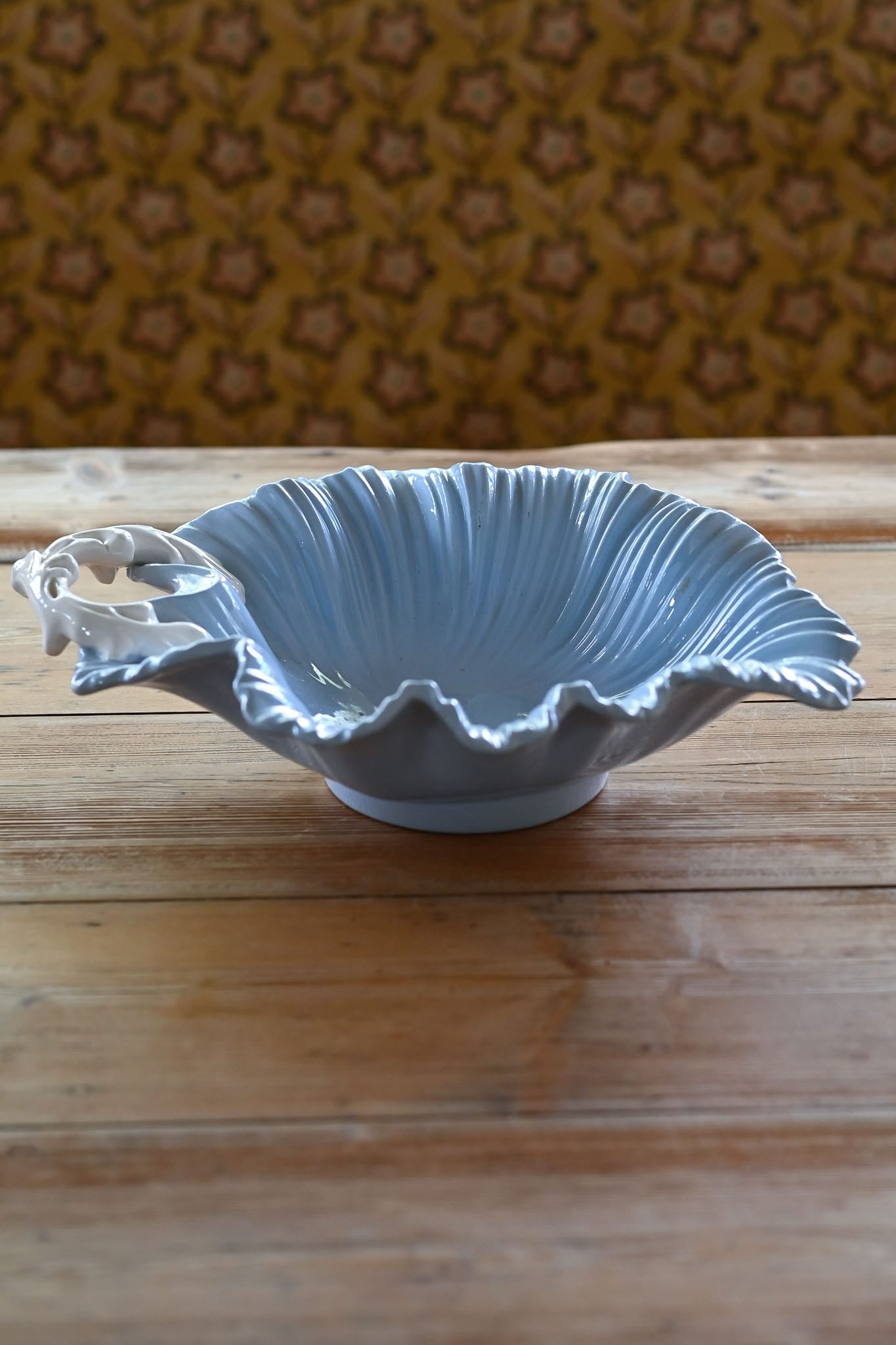 Vintage Falcon Ware 1940s blue bowl