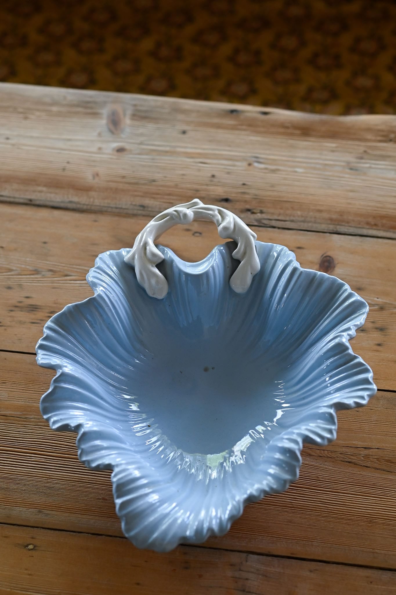 Vintage Falcon Ware 1940s blue bowl