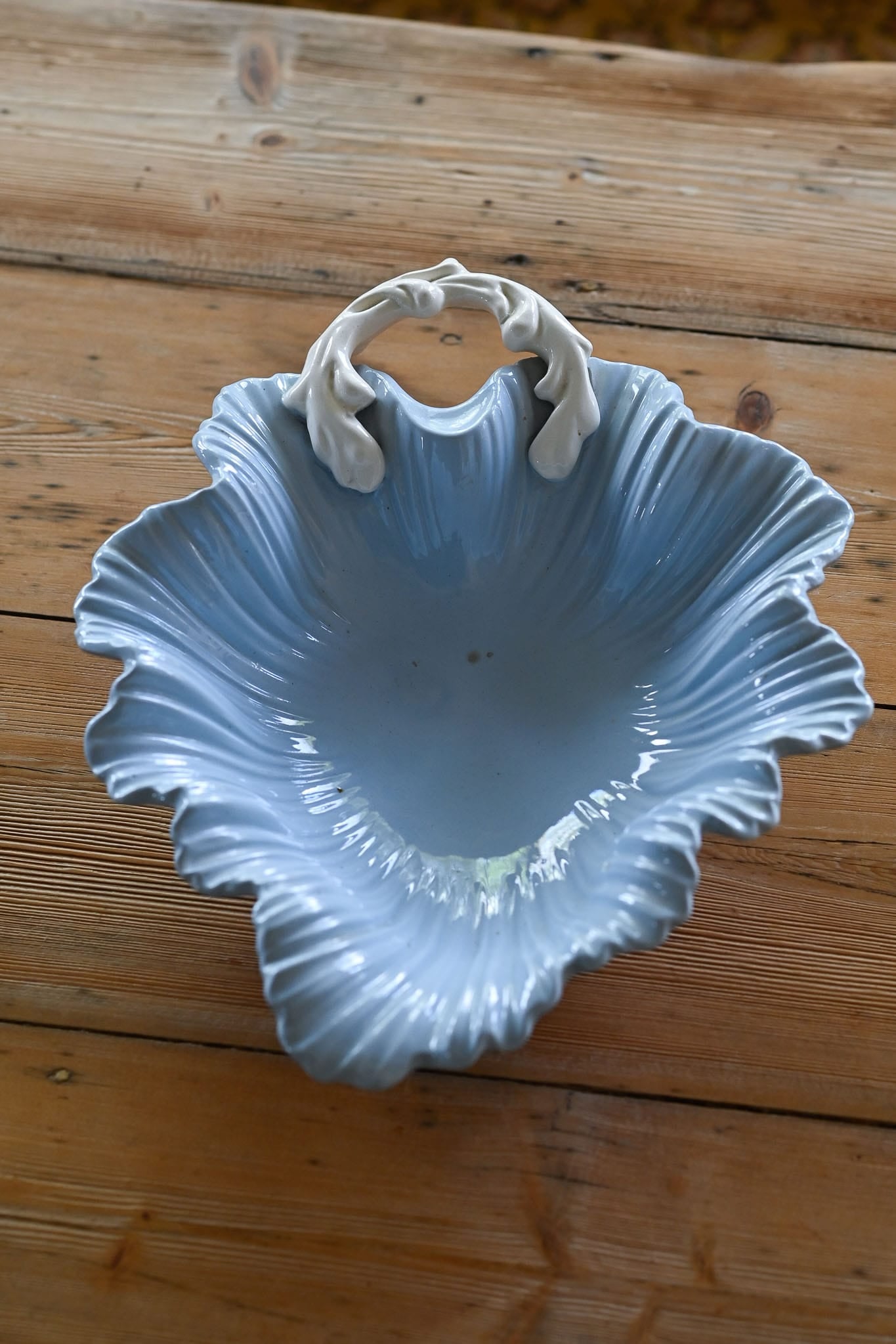 Vintage Falcon Ware 1940s blue bowl