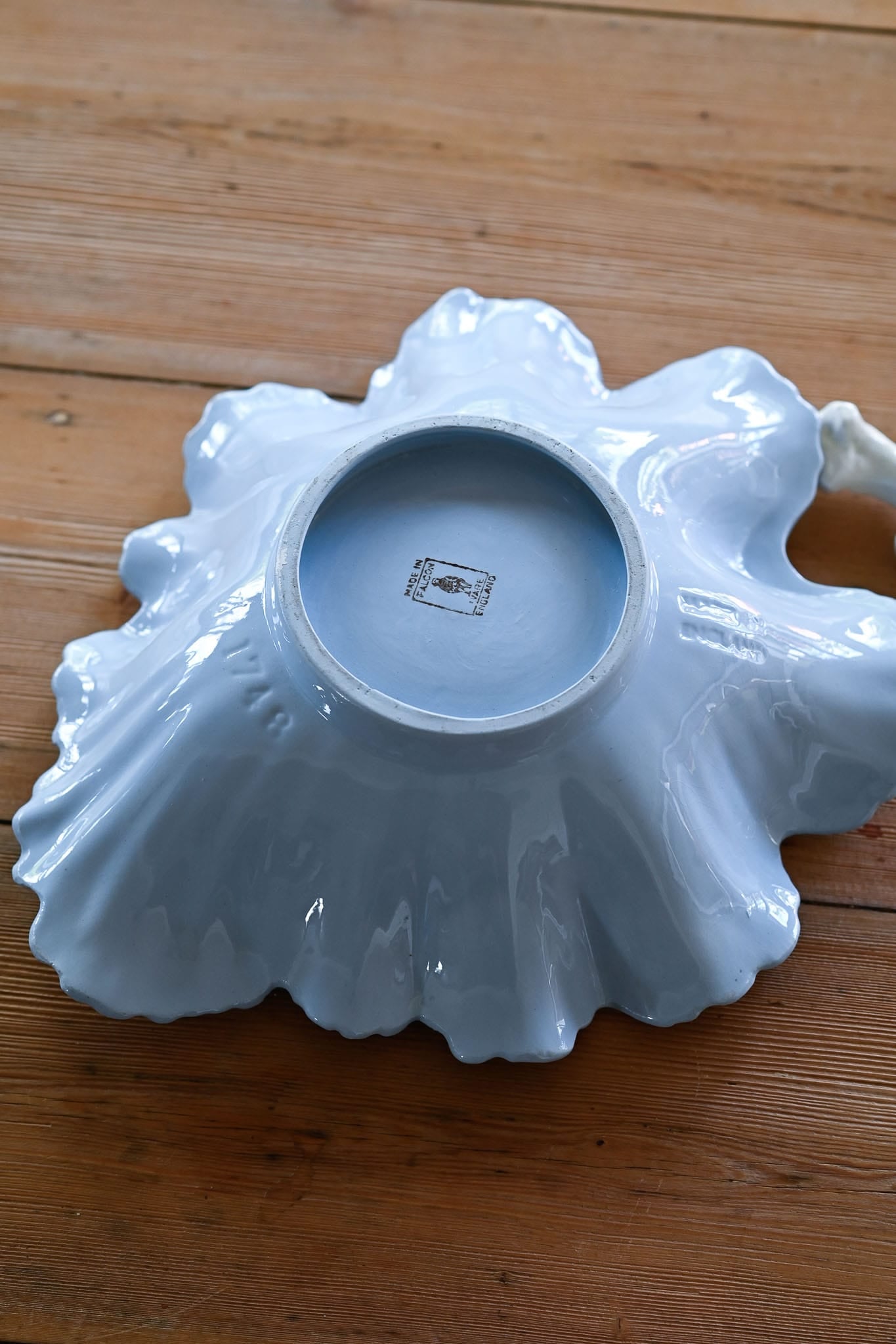Vintage Falcon Ware 1940s blue bowl