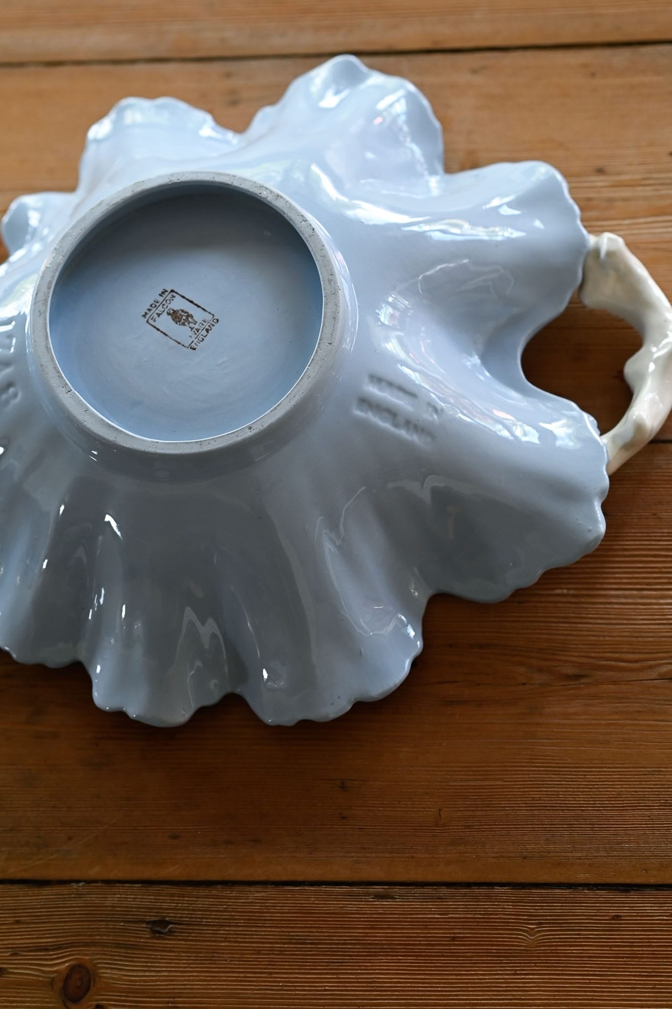 Vintage Falcon Ware 1940s blue bowl