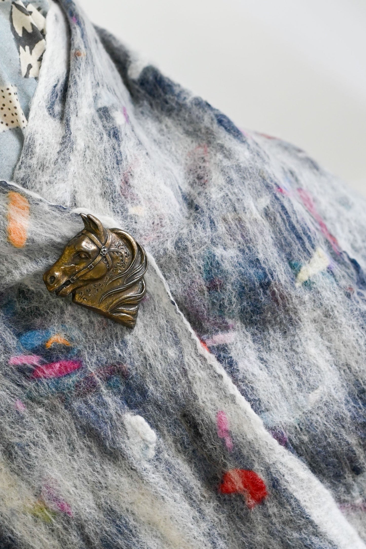 Doreen Ryan 1990s metal horse head brooch