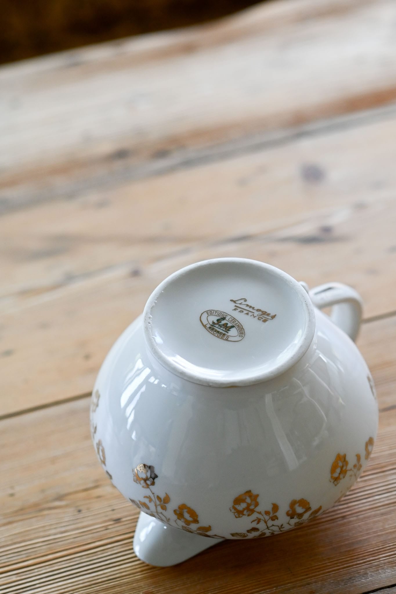 Vintage Limoges France porcelain jug
