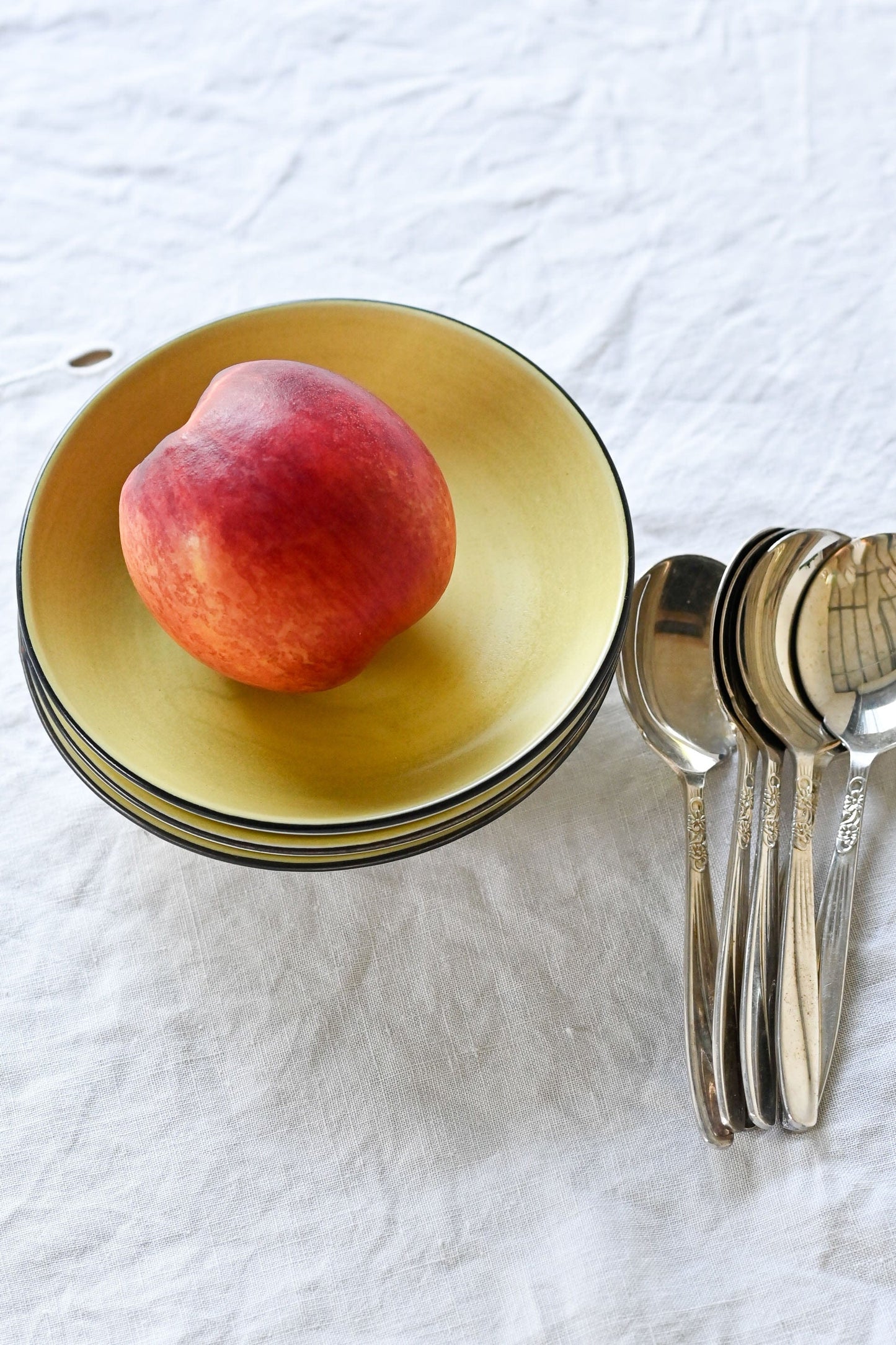 Vintage Casual Ceram Sunray yellow bowls Set of 3