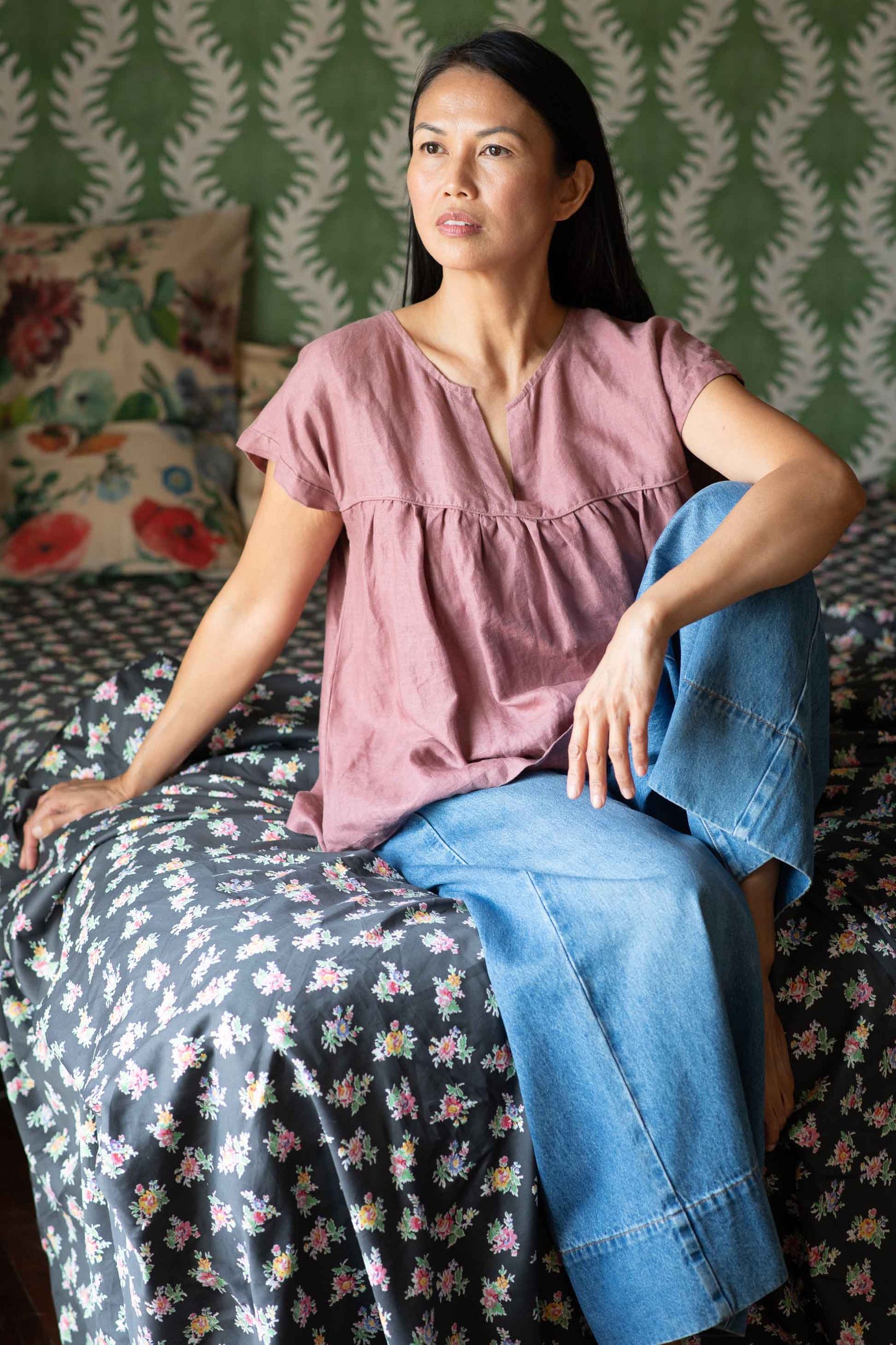 Julia top Woodrose