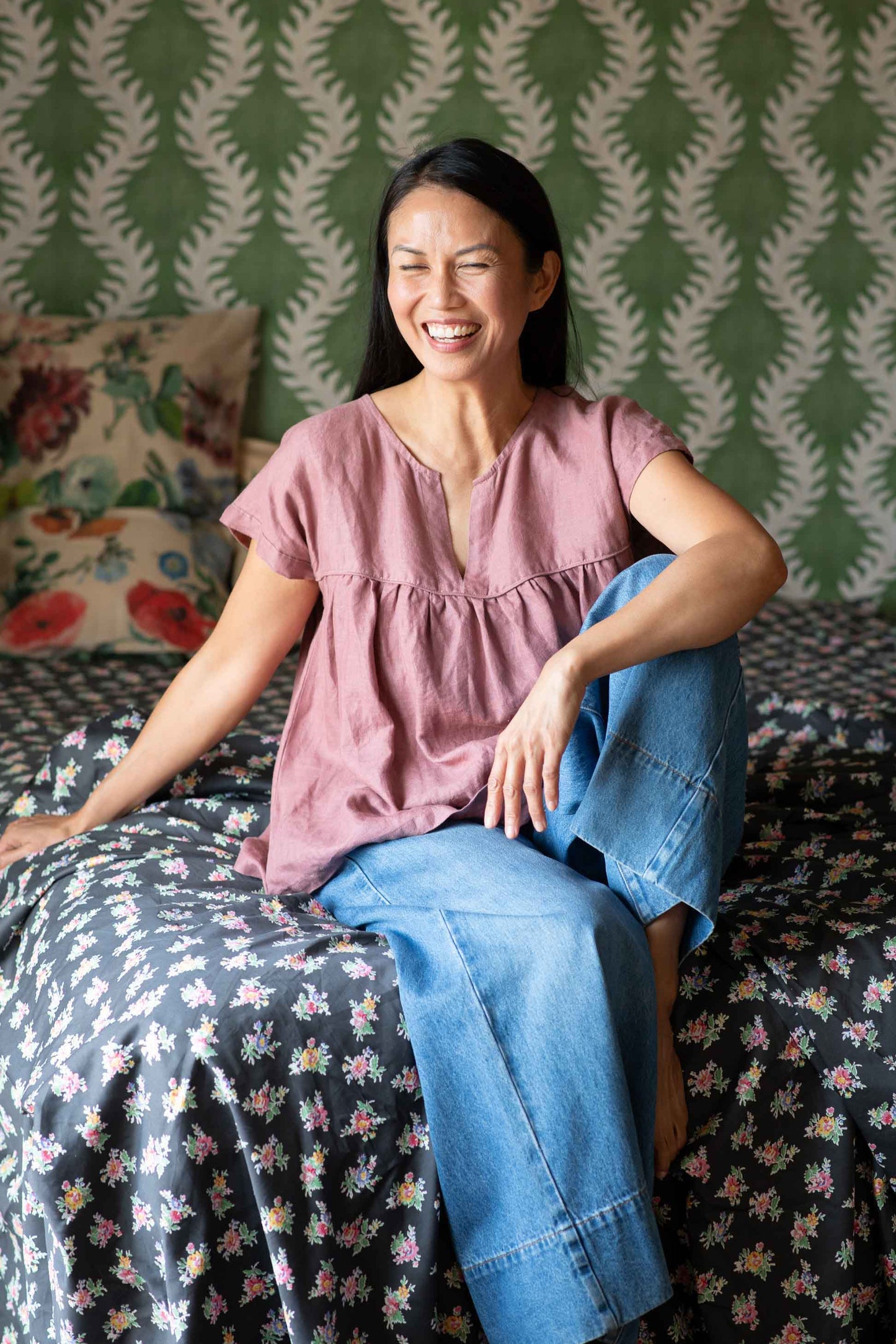Julia top Woodrose